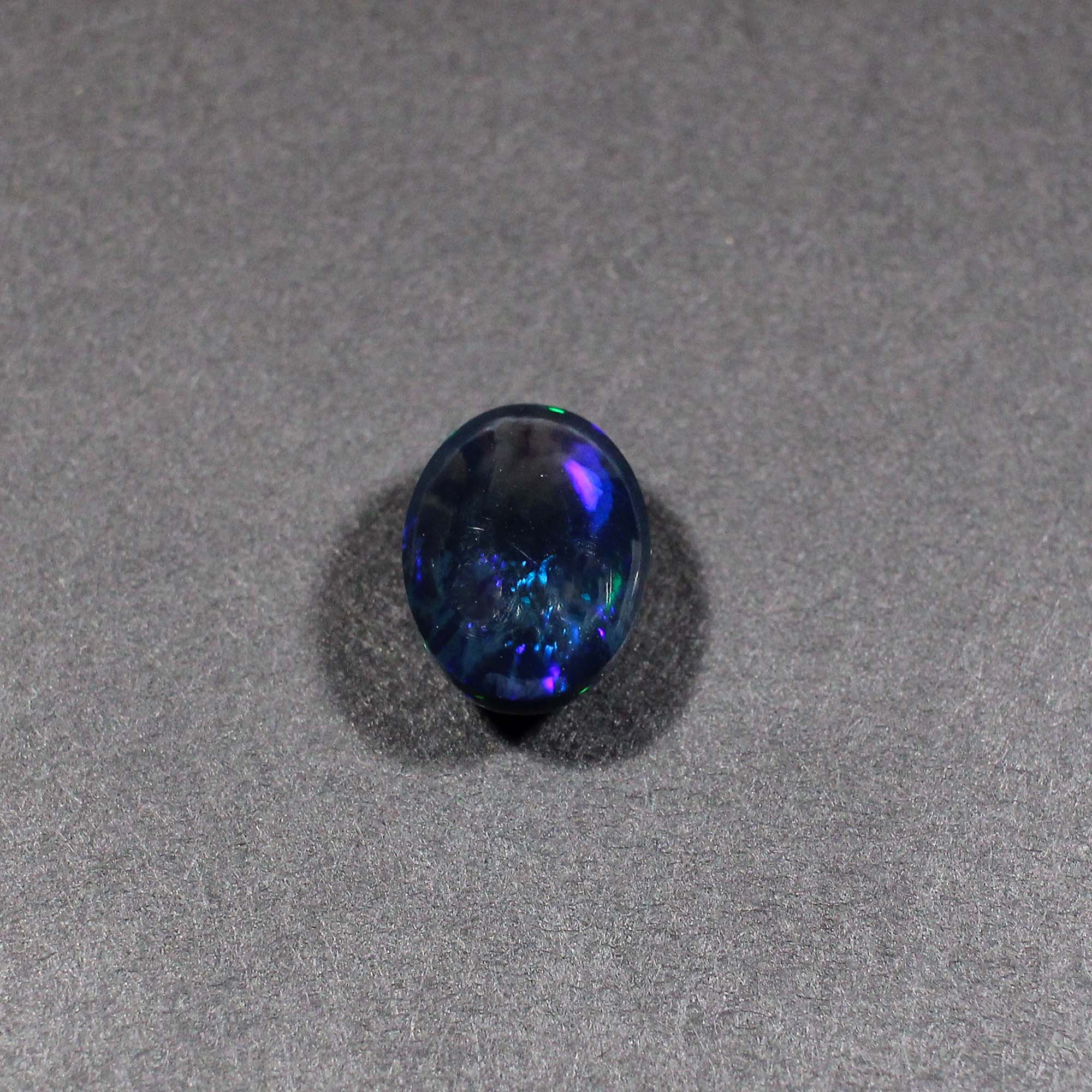 Natural Black Opal 14X10MM Oval Cabochon 505Cts 1 Piece Gemstone For Making Jewelry