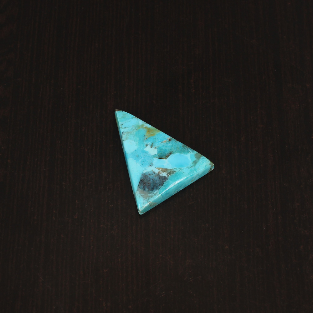 Image of Natural American Arizona Turquoise Gemstone 21.1 carat, 30x25 mm Cabochon cut for Jewelry Making