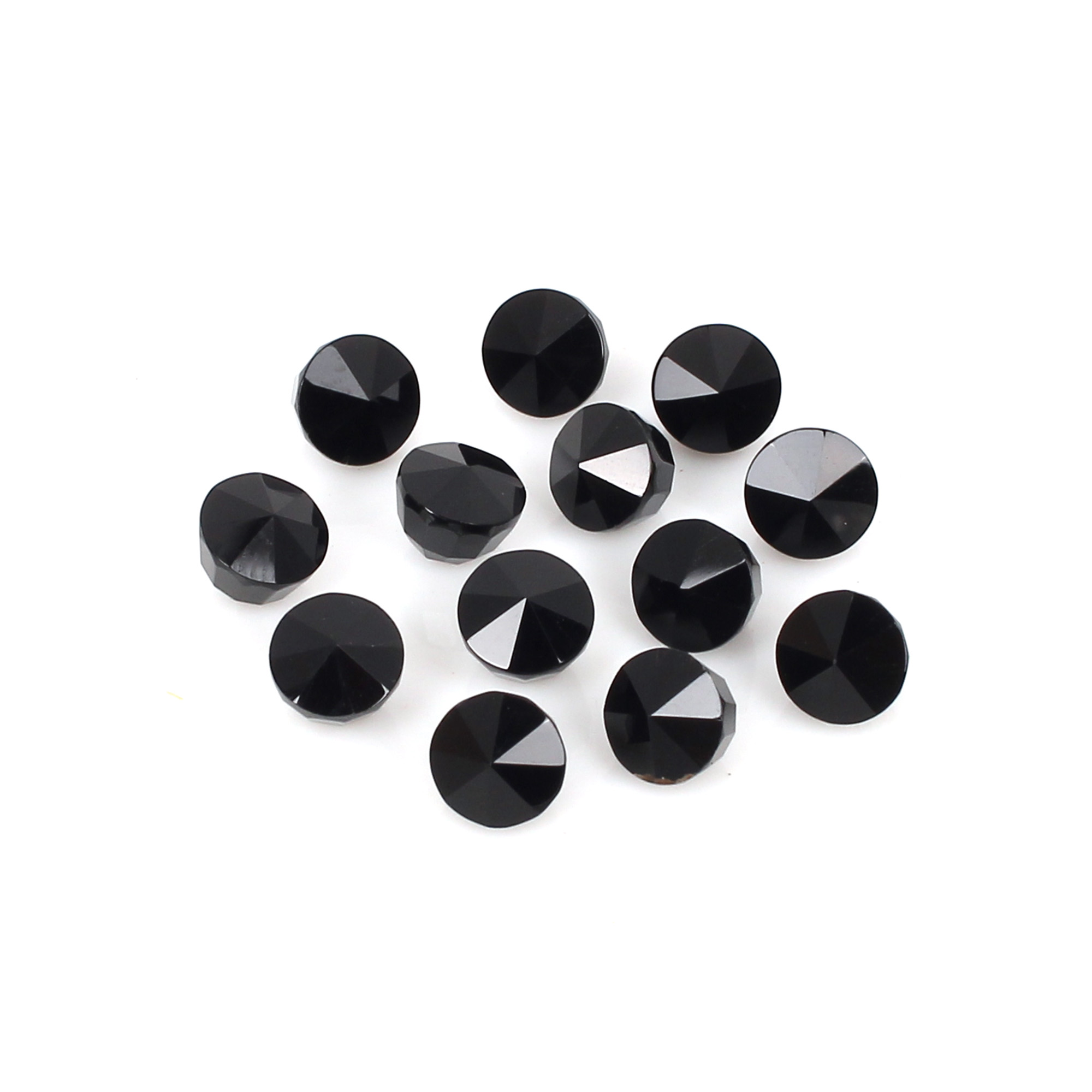 5Pcs Natural Black Onyx 10x10mm Bullet Cut 2360cts Loose Gemstone