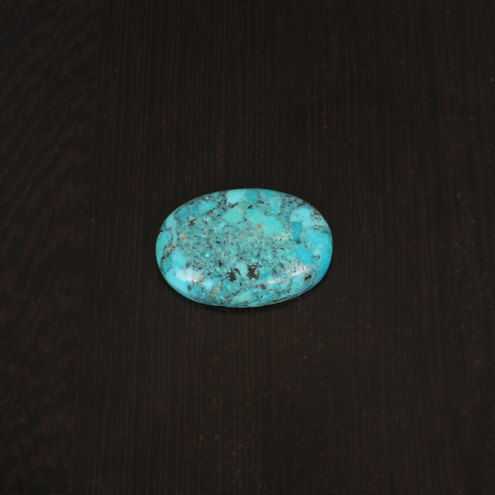 Image of Natural American Arizona Turquoise Gemstone 61.8 Carat, 37×26 mm Cabochon cut for Jewelry Making