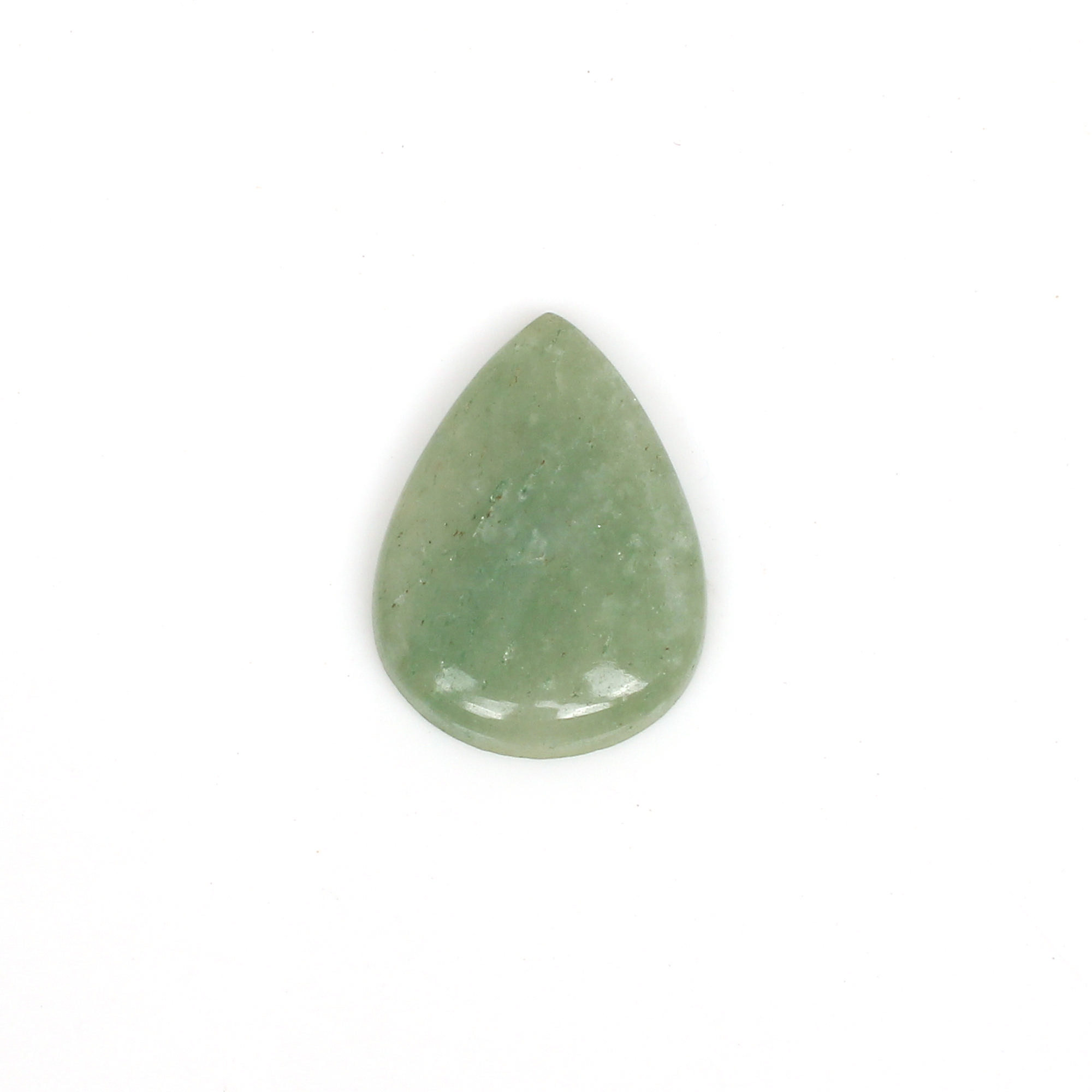 1pcs Map Green Aventine 34x25mm Pear Cabochon 4060cts Loose Gemstone