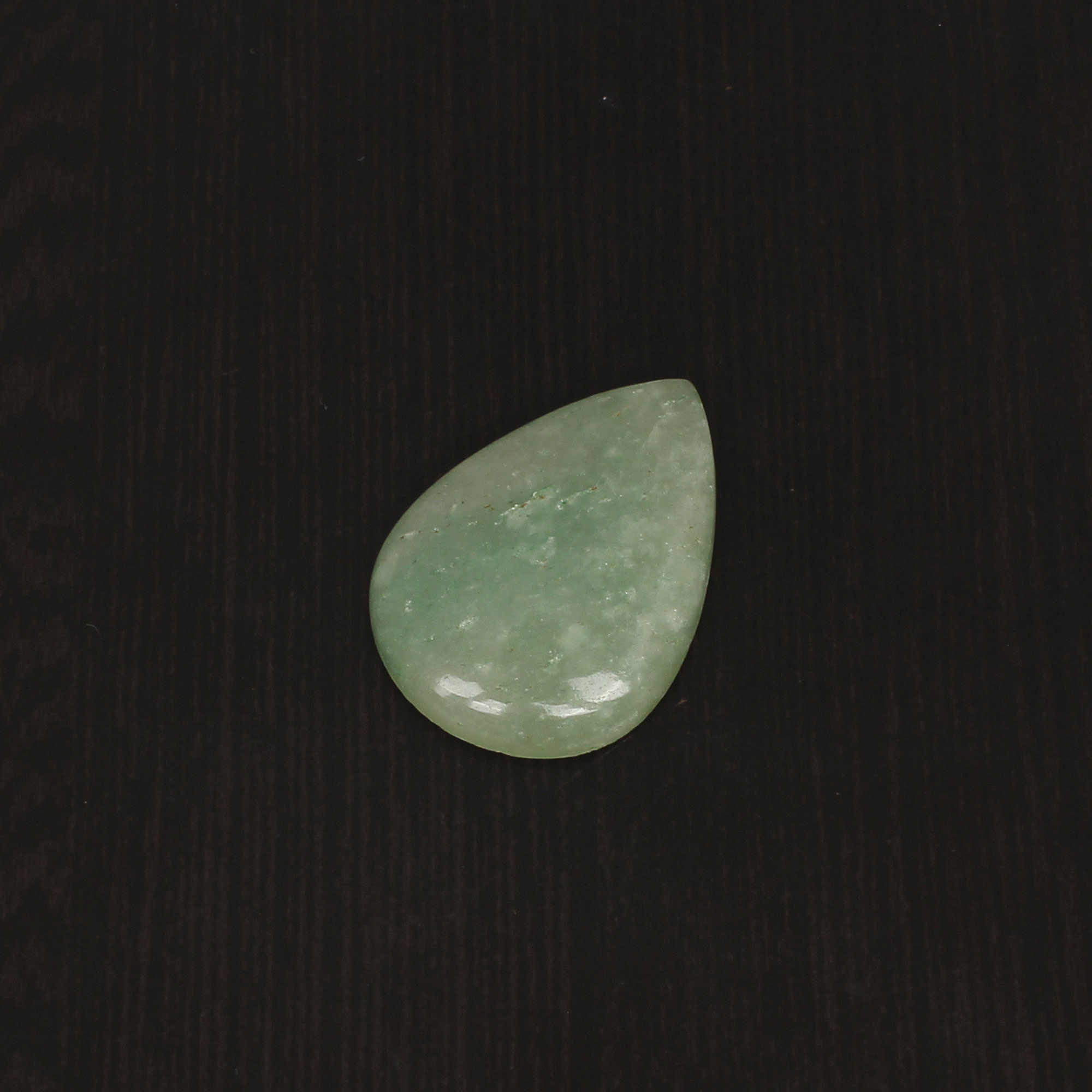 1pcs Map Green Aventine 34x25mm Pear Cabochon 4060cts Loose Gemstone