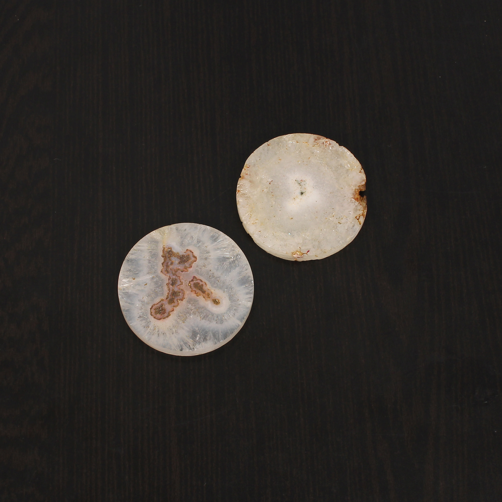 1pcs Map Jasper 31mm Round Flat 4020cts Loose Gemstone