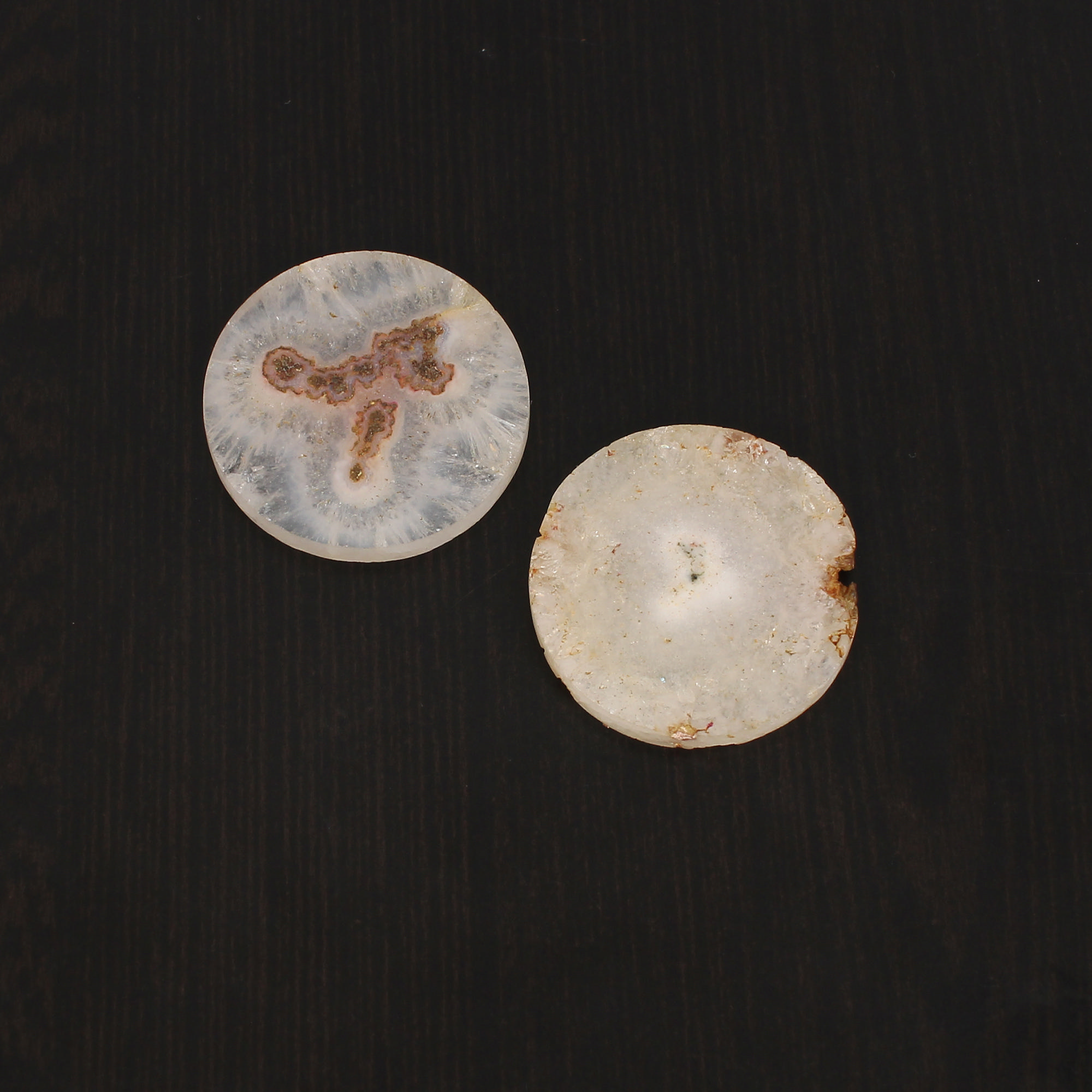 1pcs Map Jasper 31mm Round Flat 4020cts Loose Gemstone