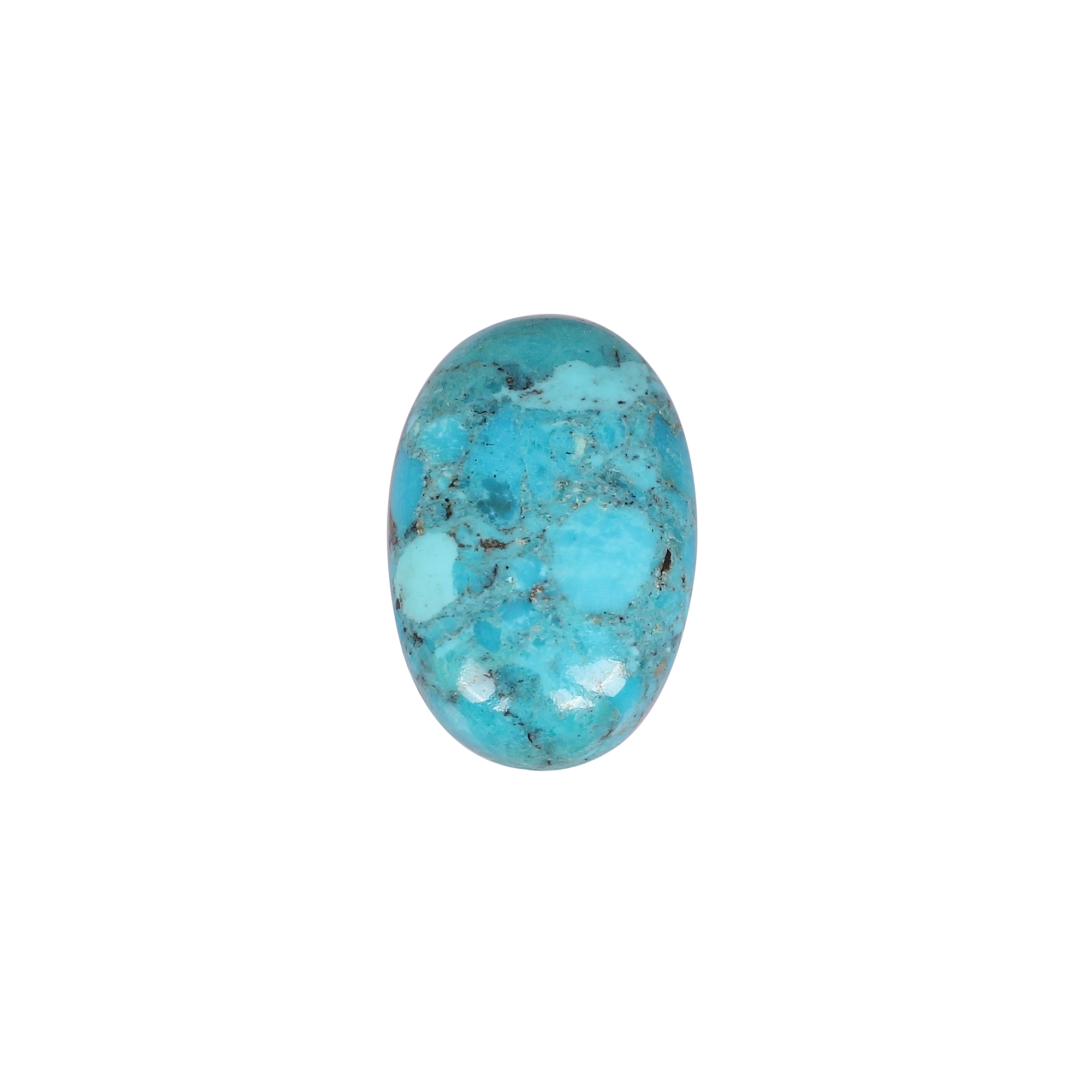 Natural American Arizona Turquoise Gemstone 744 Carat 39x25 mm Cabochon cut for Jewelry Making