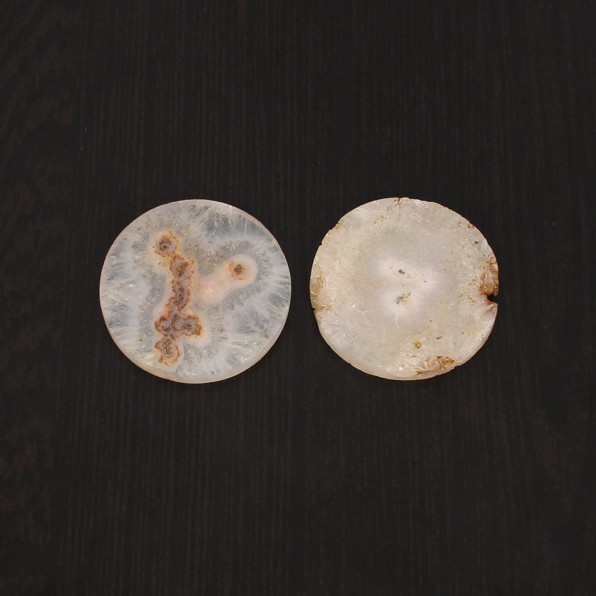 1pcs Map Jasper 31mm Round Flat 4020cts Loose Gemstone