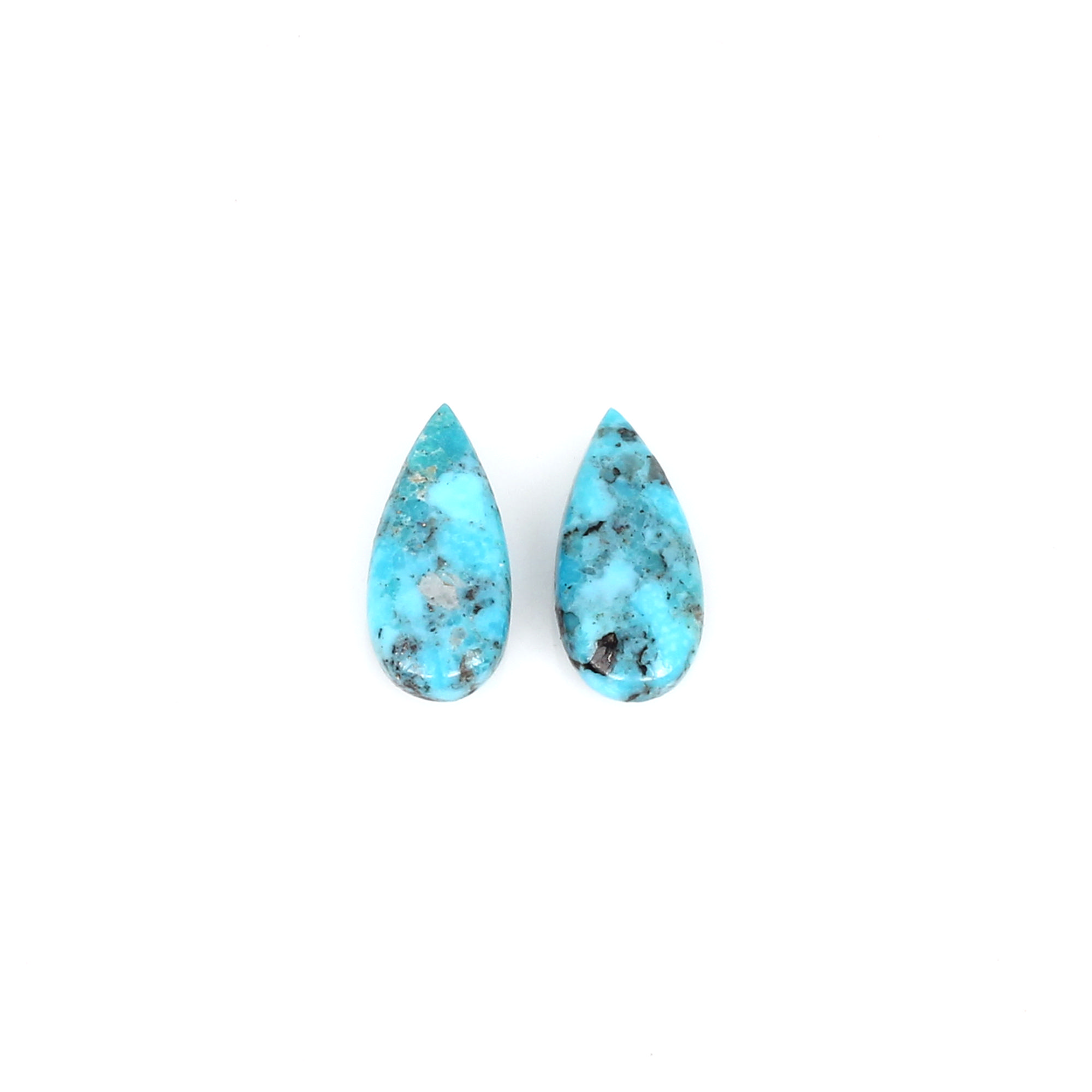 Natural Nocazari Turquoise 15x7mm Pear Cabochon 290cts