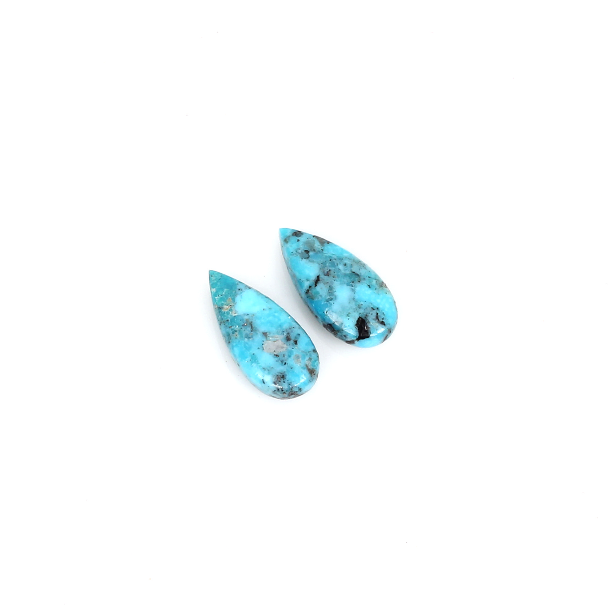 Natural Nocazari Turquoise 15x7mm Pear Cabochon 290cts