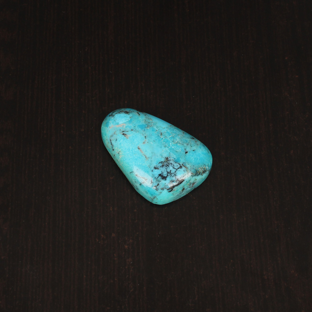 Image of Natural American Arizona Turquoise Gemstone 54.0 carat, 37x24 mm Cabochon cut for Jewelry Making