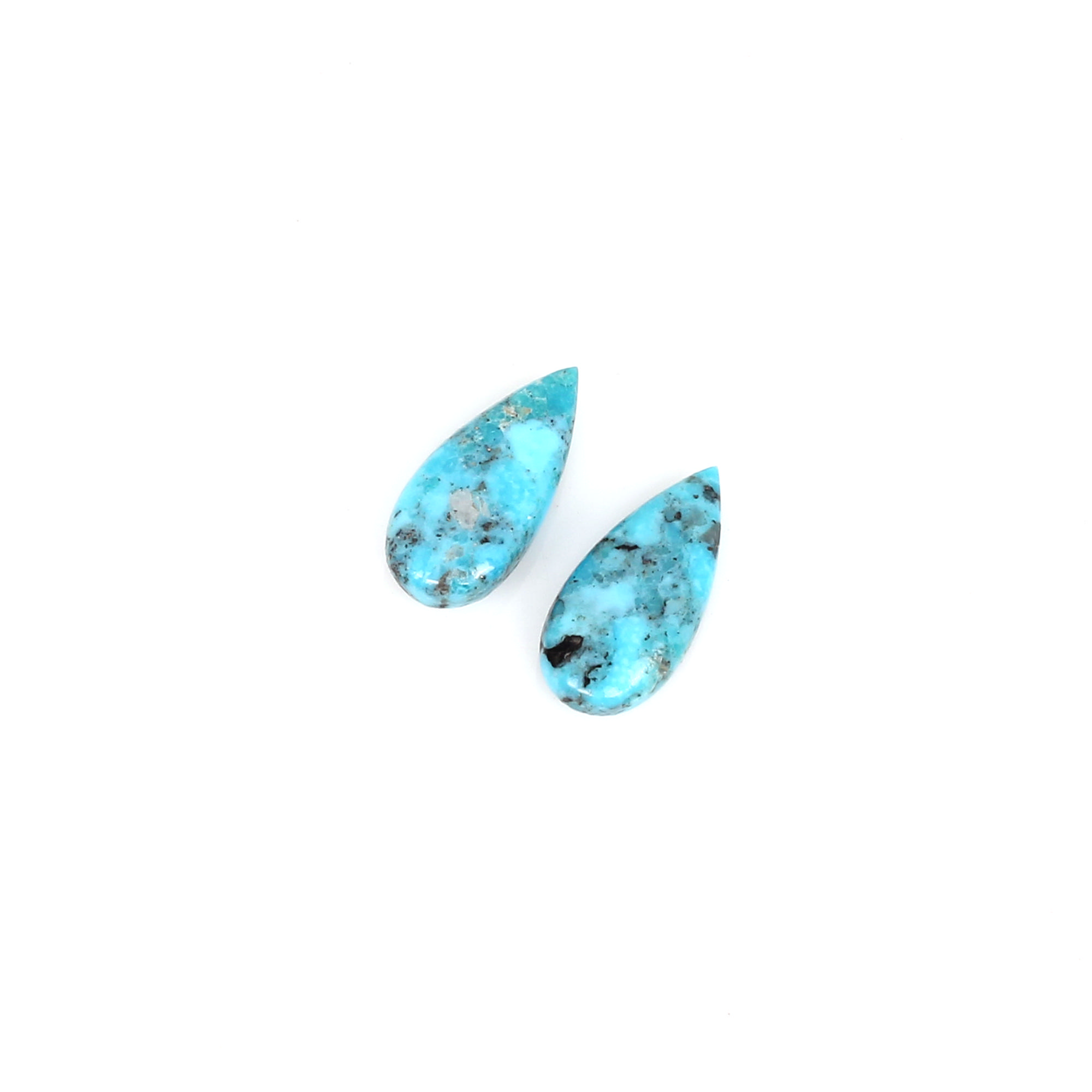 Natural Nocazari Turquoise 15x7mm Pear Cabochon 290cts