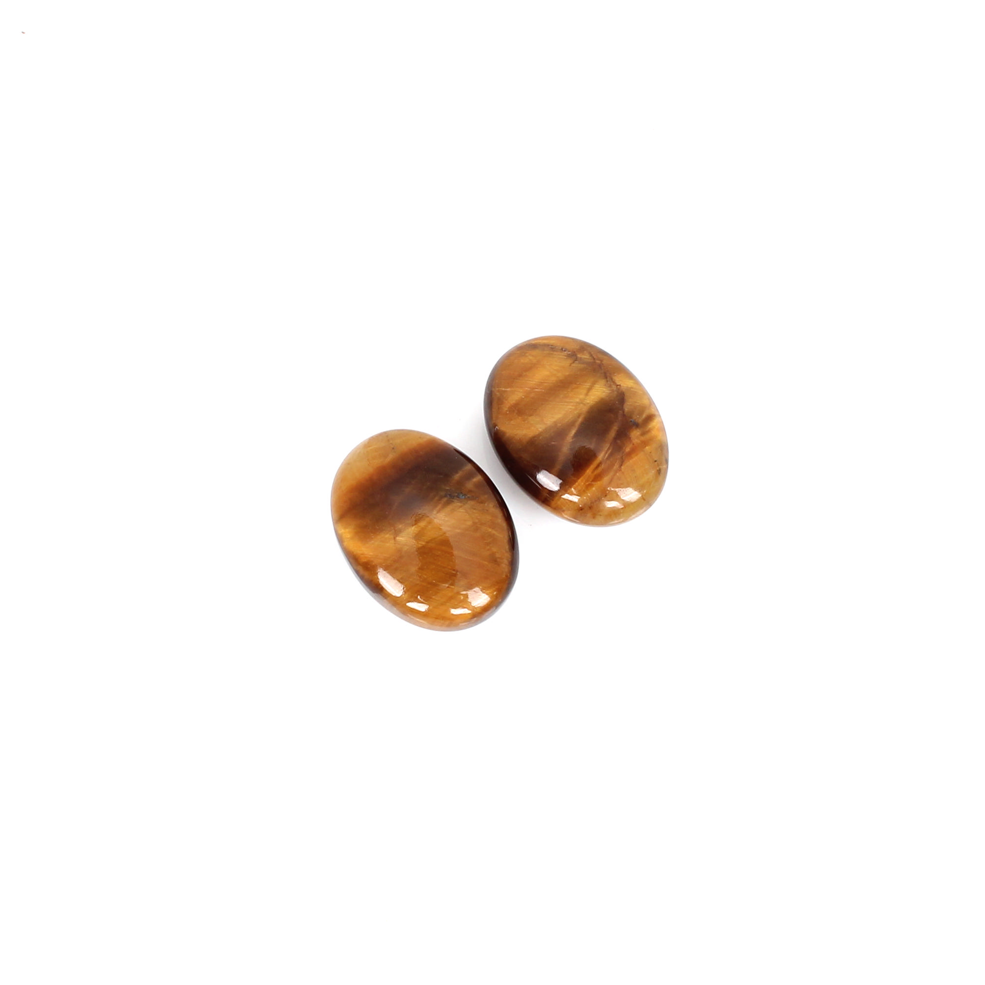 1pcs Tiger Eye 16x12mm Oval Cabochon 290cts Loose Gemstone