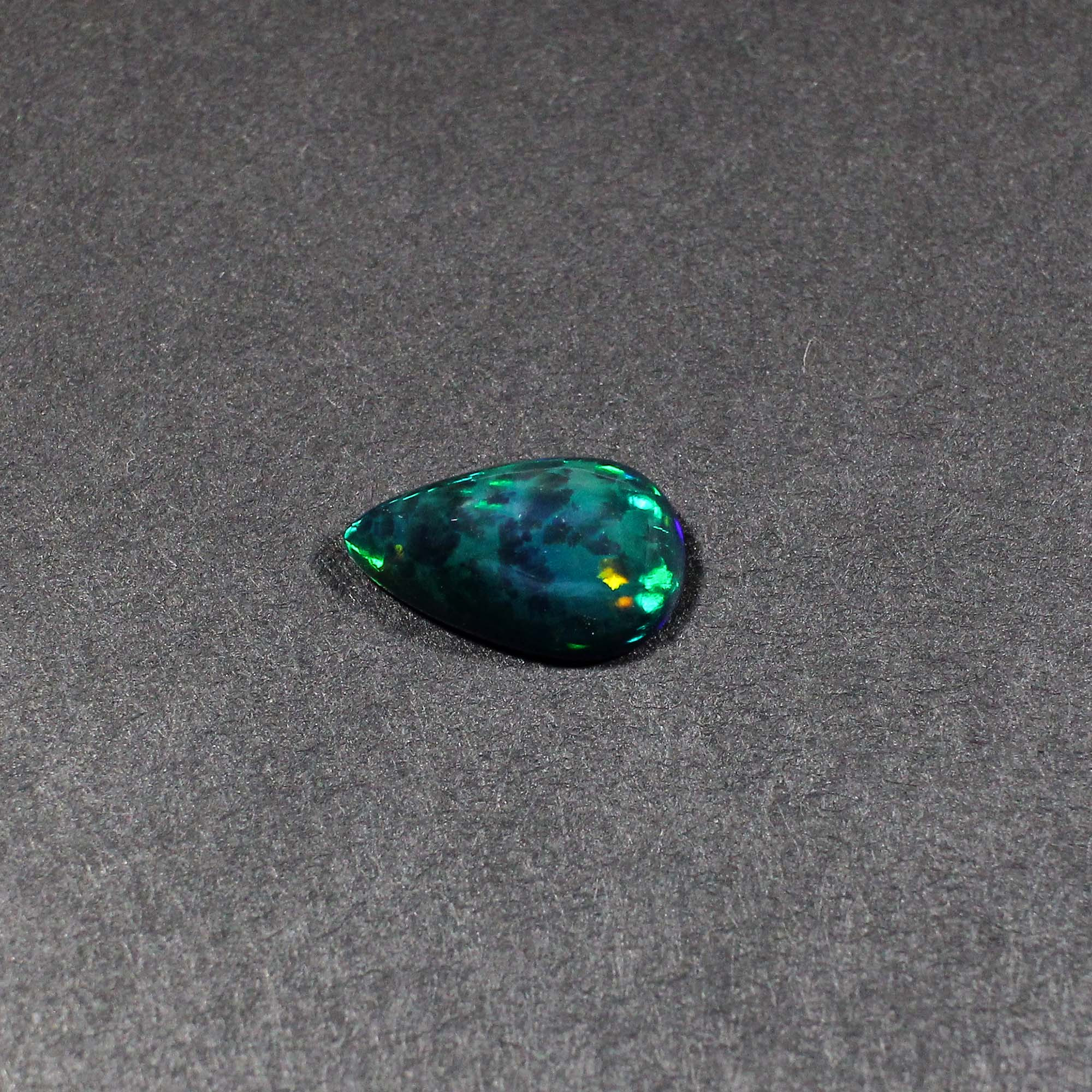 Natural Black Opal 15X9MM Pear Cabochon 315Cts 1 Piece Gemstone For Making Jewelry