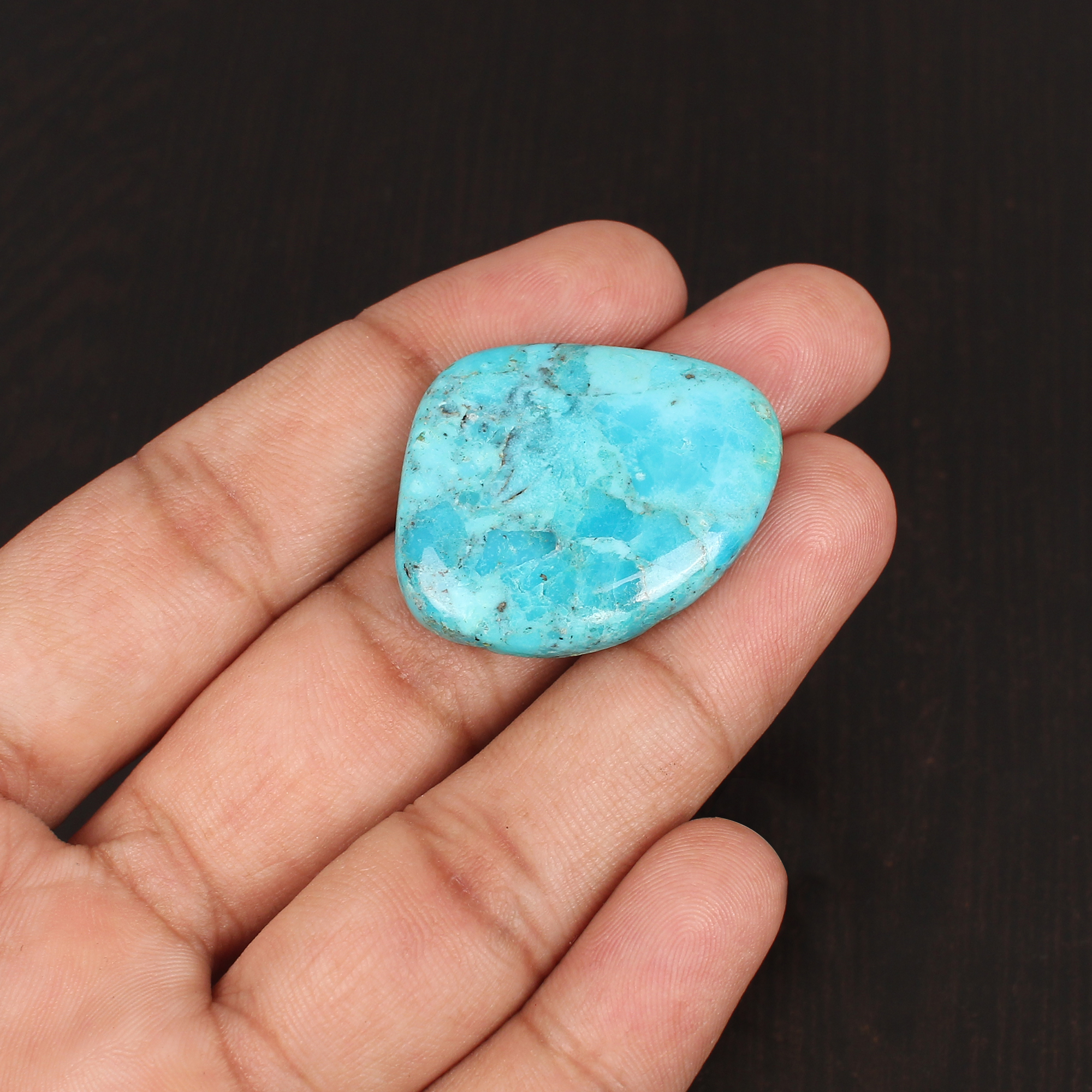 Natural American Arizona Turquoise Gemstone 420 carat 33x26 mm Cabochon cut for Jewelry Making