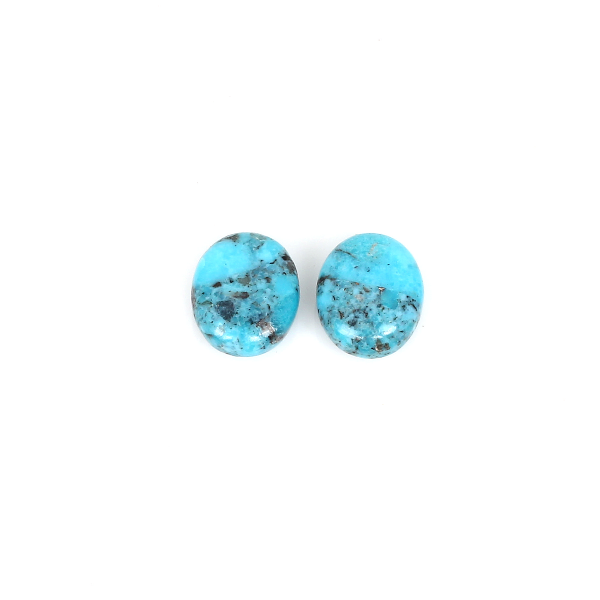 1pcs Natural Nocazari Turquoise 12X10mm Oval Cabochon 290cts