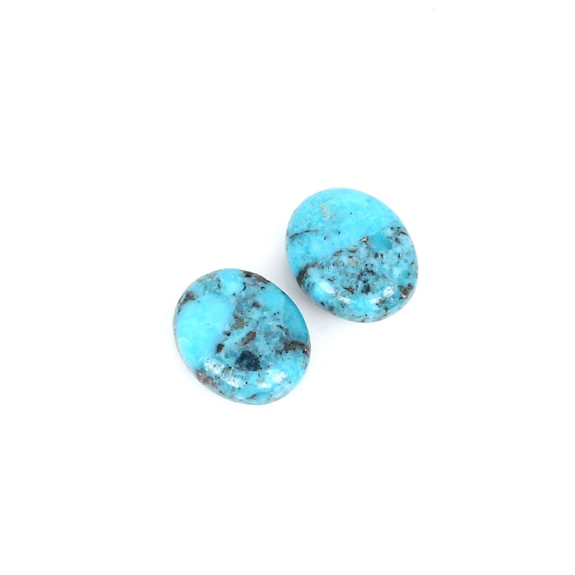 1pcs Natural Nocazari Turquoise 12X10mm Oval Cabochon 290cts