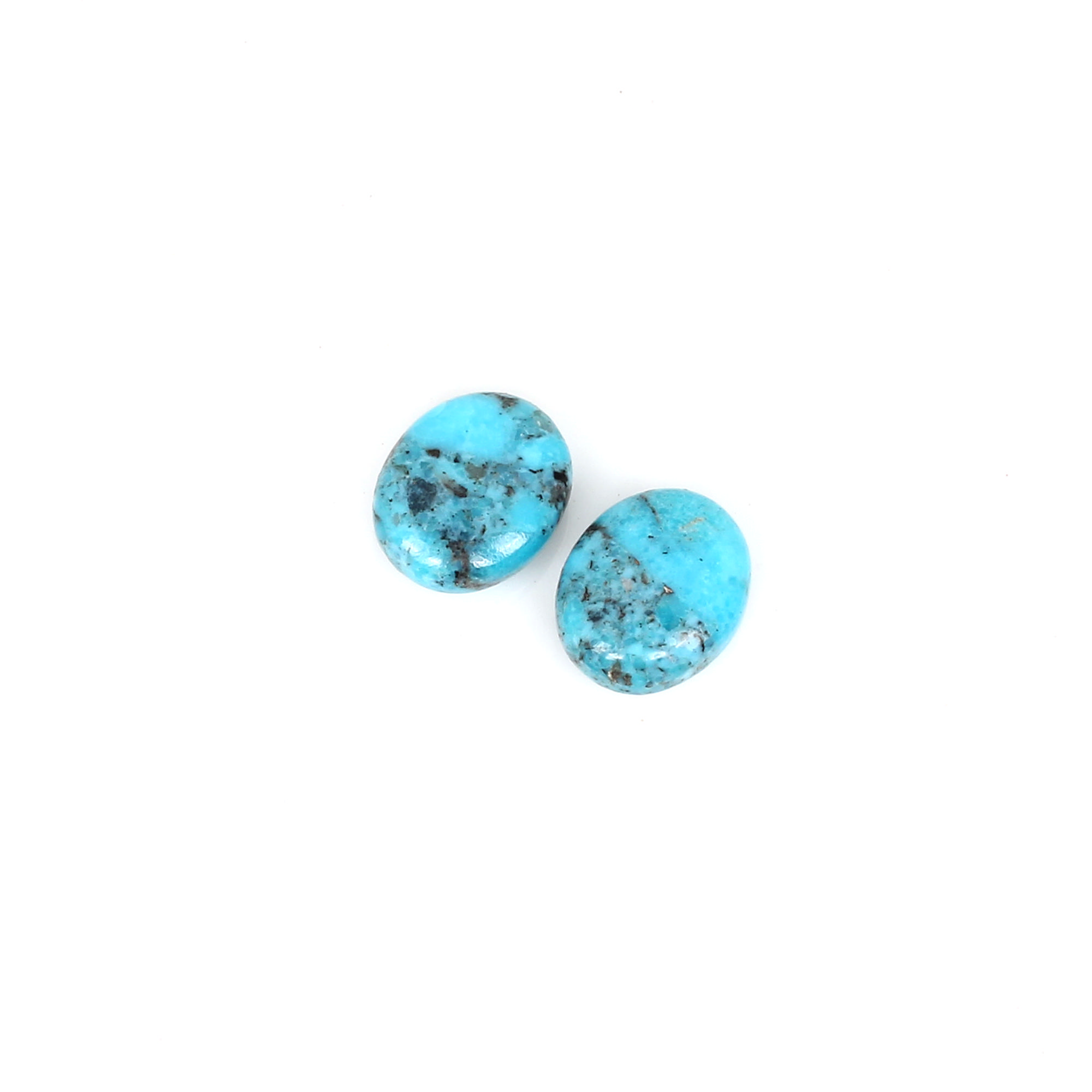 1pcs Natural Nocazari Turquoise 12X10mm Oval Cabochon 290cts