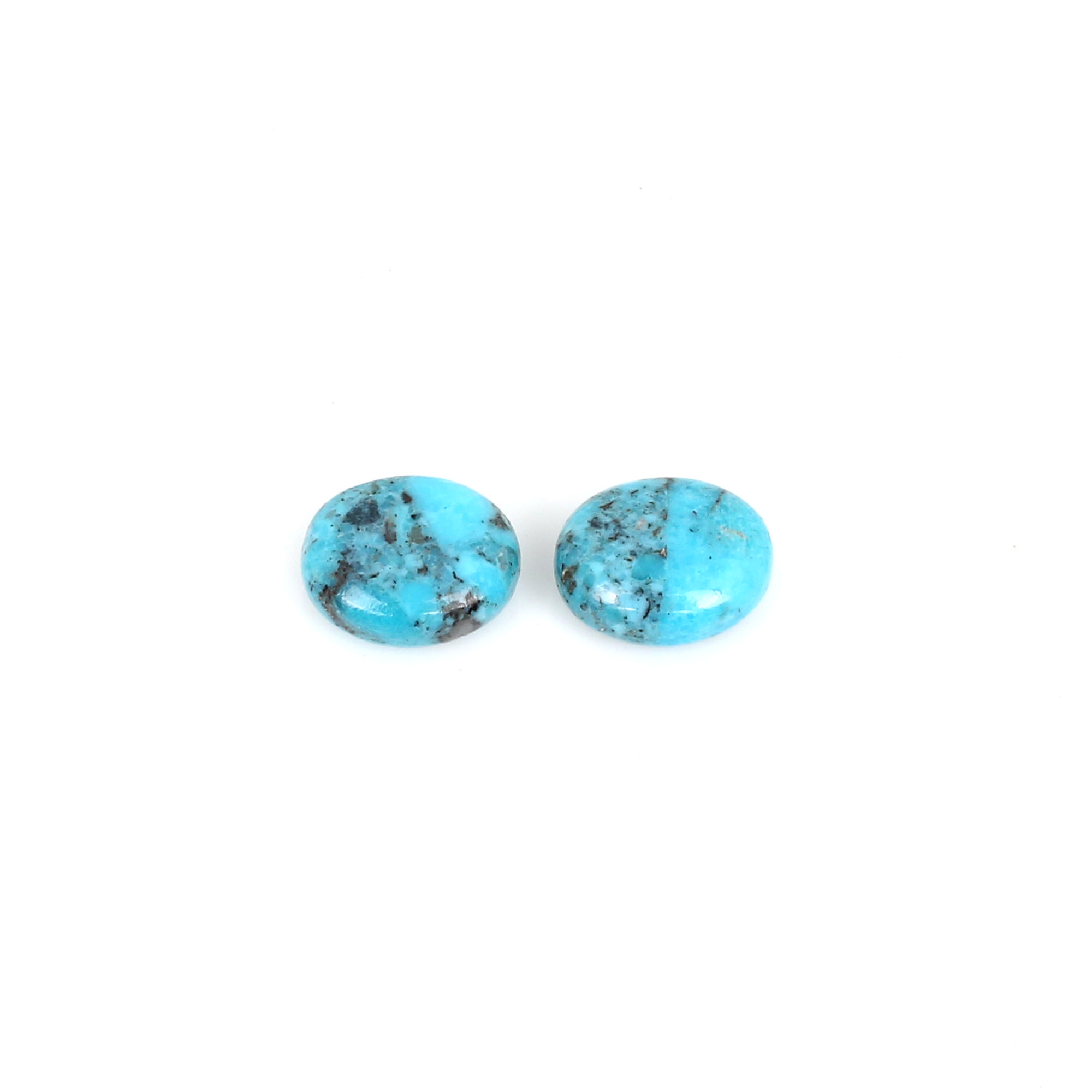 1pcs Natural Nocazari Turquoise 12X10mm Oval Cabochon 290cts
