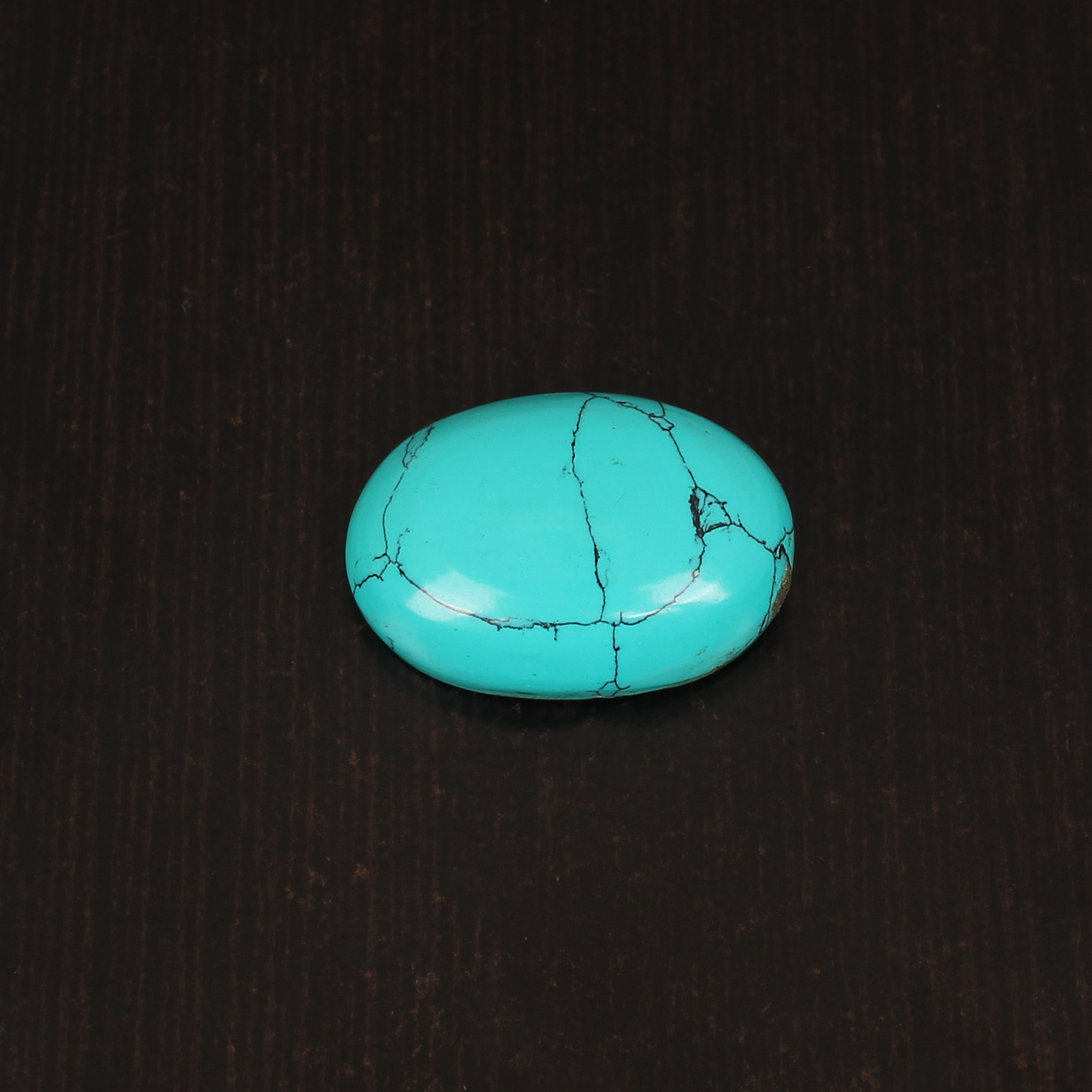 Green Synthetic Turquoise Gemstone Cabochon Cut 36 Carat 29x21 mm Loose Stone for Jewelry Making