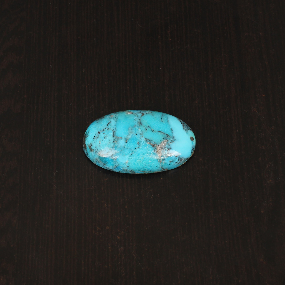 Image of Natural American Arizona Turquoise Gemstone 58.2 Carat, 37x22 mm Cabochon cut for Jewelry Making