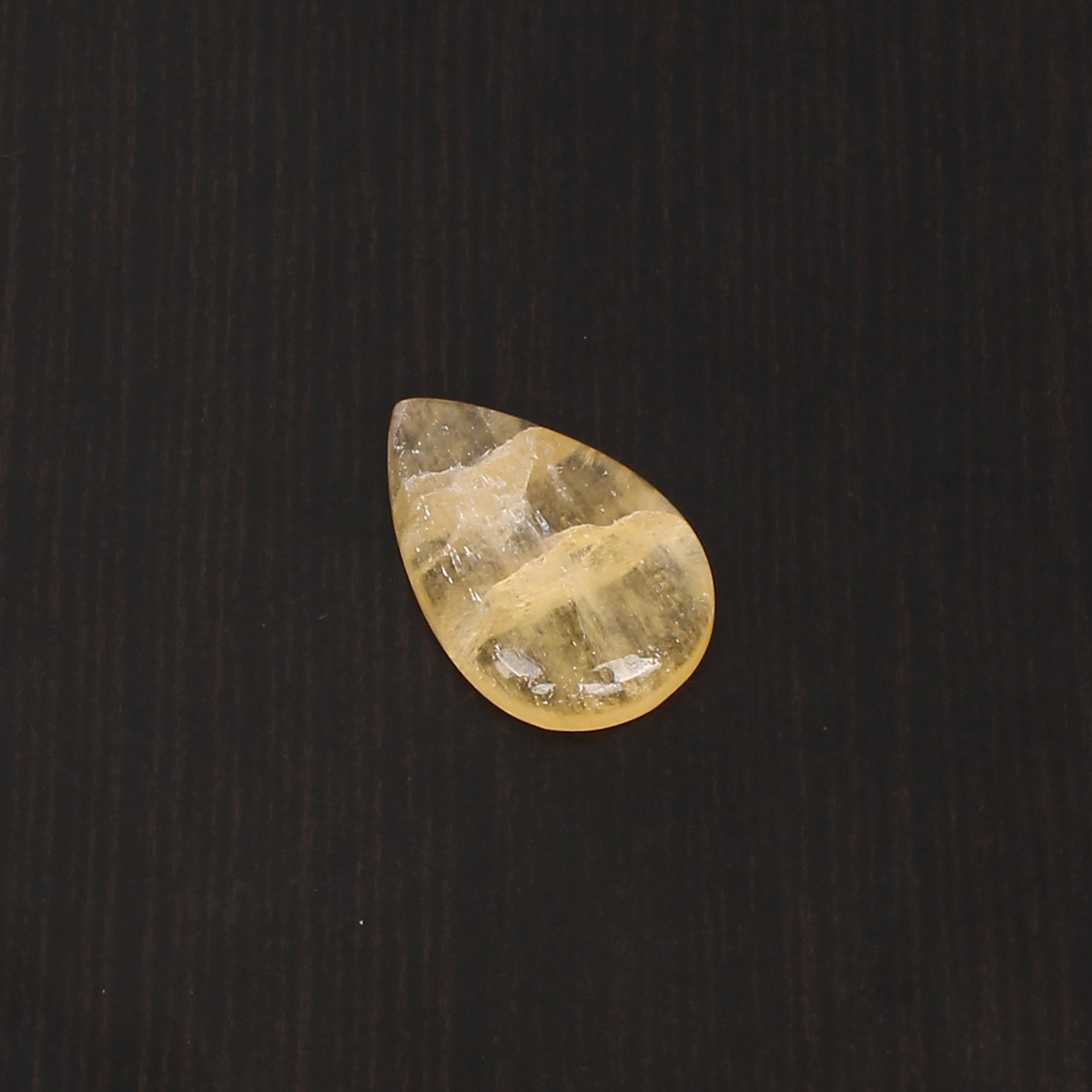 1pcs Yellow Aventurine 23x15mm Pear Cabochon 1320cts Loose Gemstone