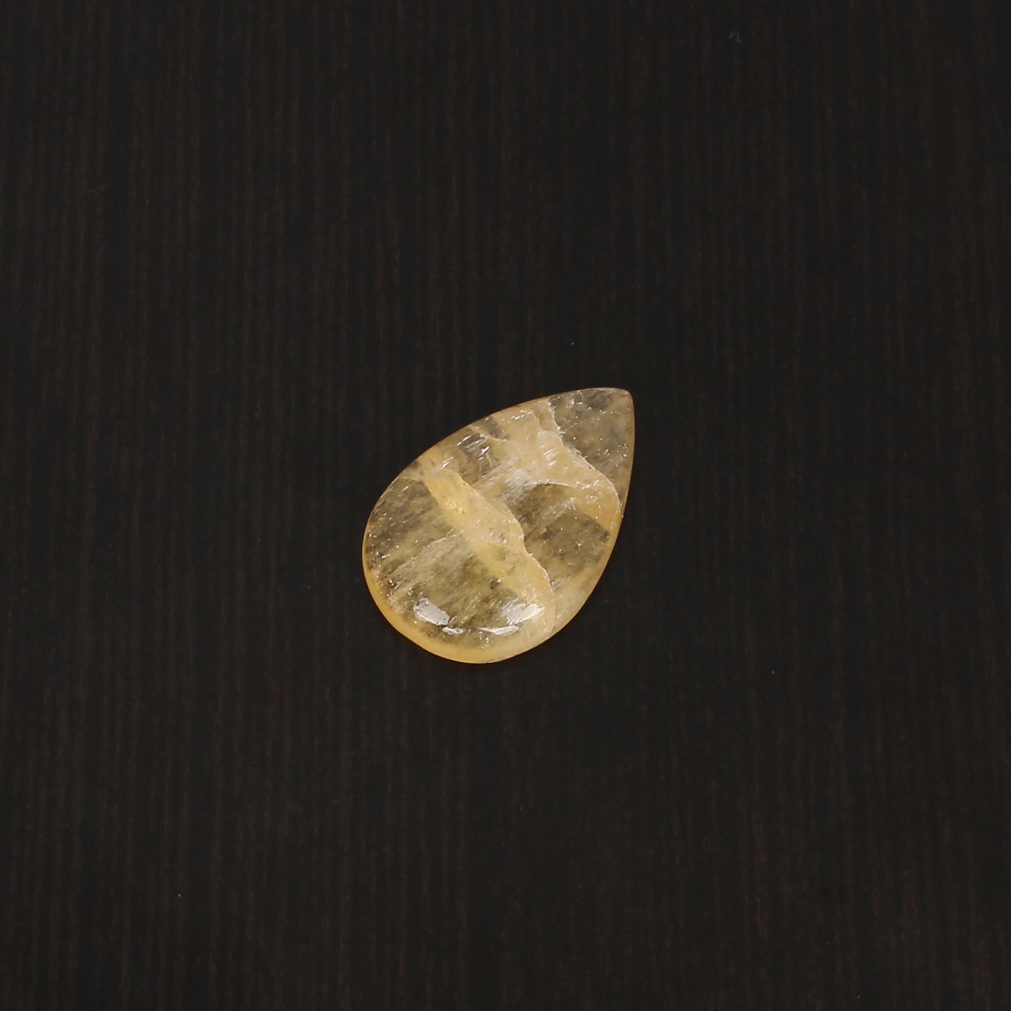 1pcs Yellow Aventurine 23x15mm Pear Cabochon 1320cts Loose Gemstone