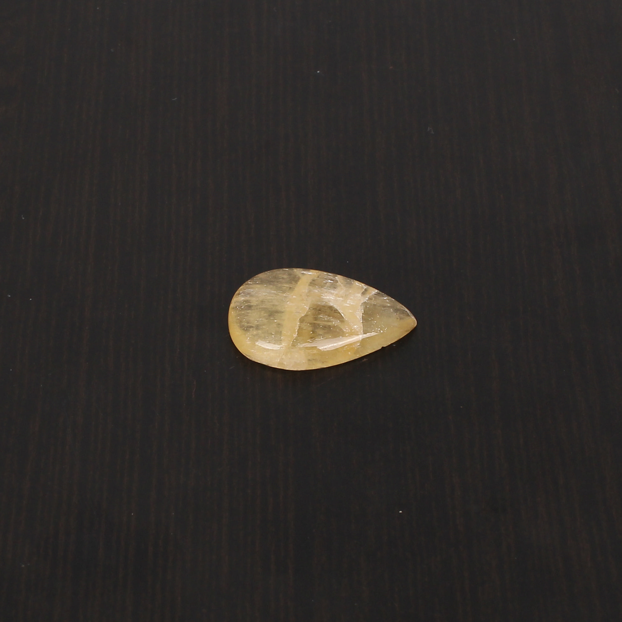 1pcs Yellow Aventurine 23x15mm Pear Cabochon 1320cts Loose Gemstone