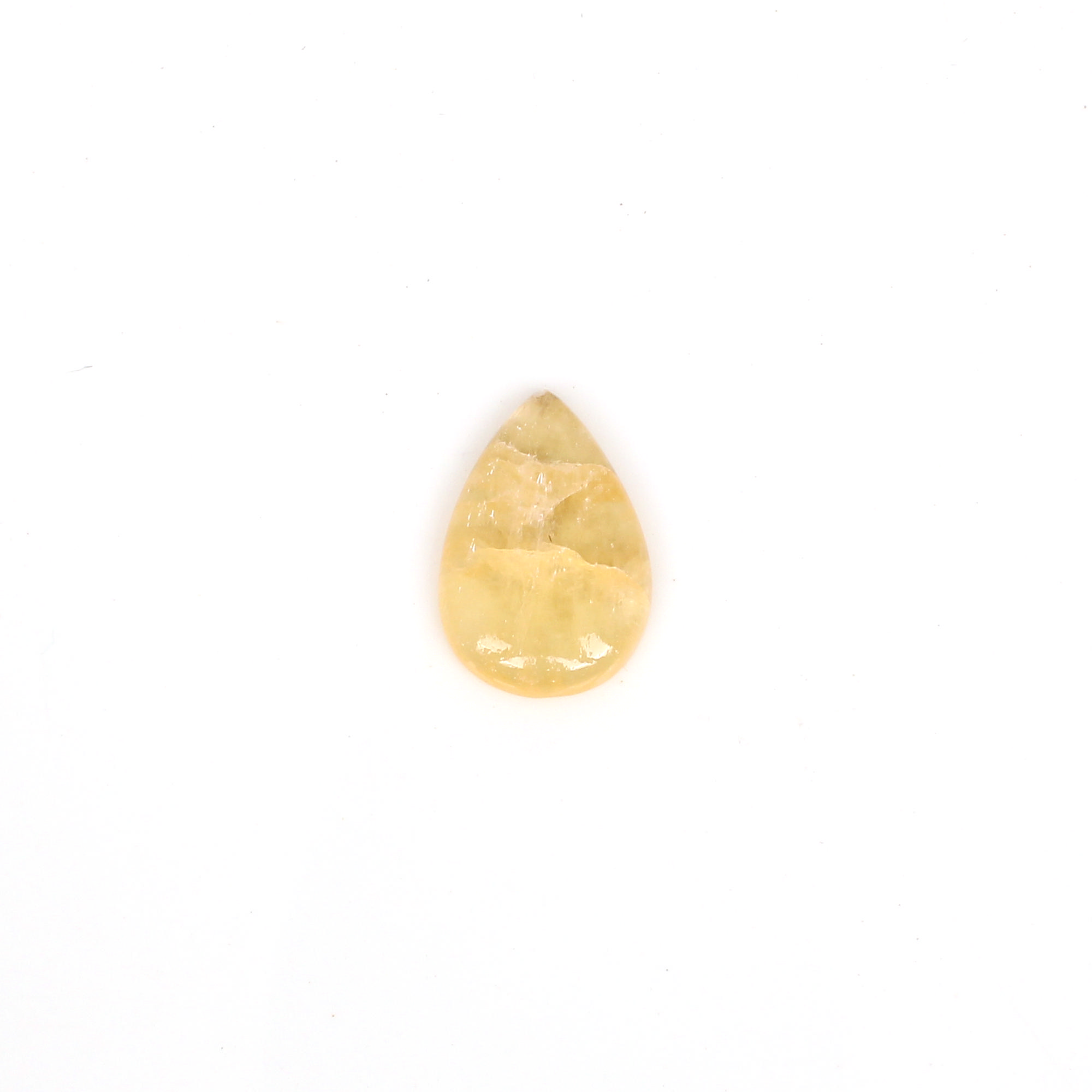 1pcs Yellow Aventurine 23x15mm Pear Cabochon 1320cts Loose Gemstone