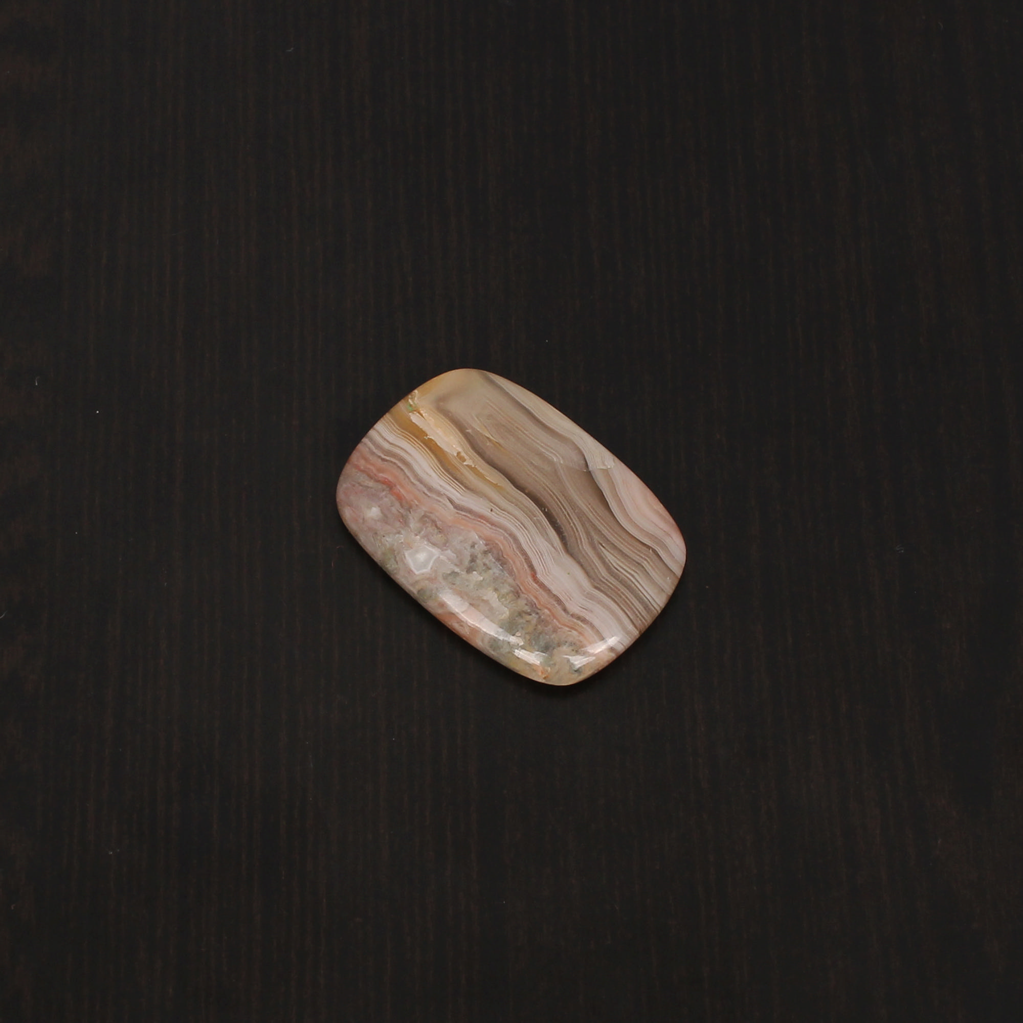 1pcs Map Botswana Agate 30x21mm Rectangle Cushion Cabochon 3790cts Loose Gemstone