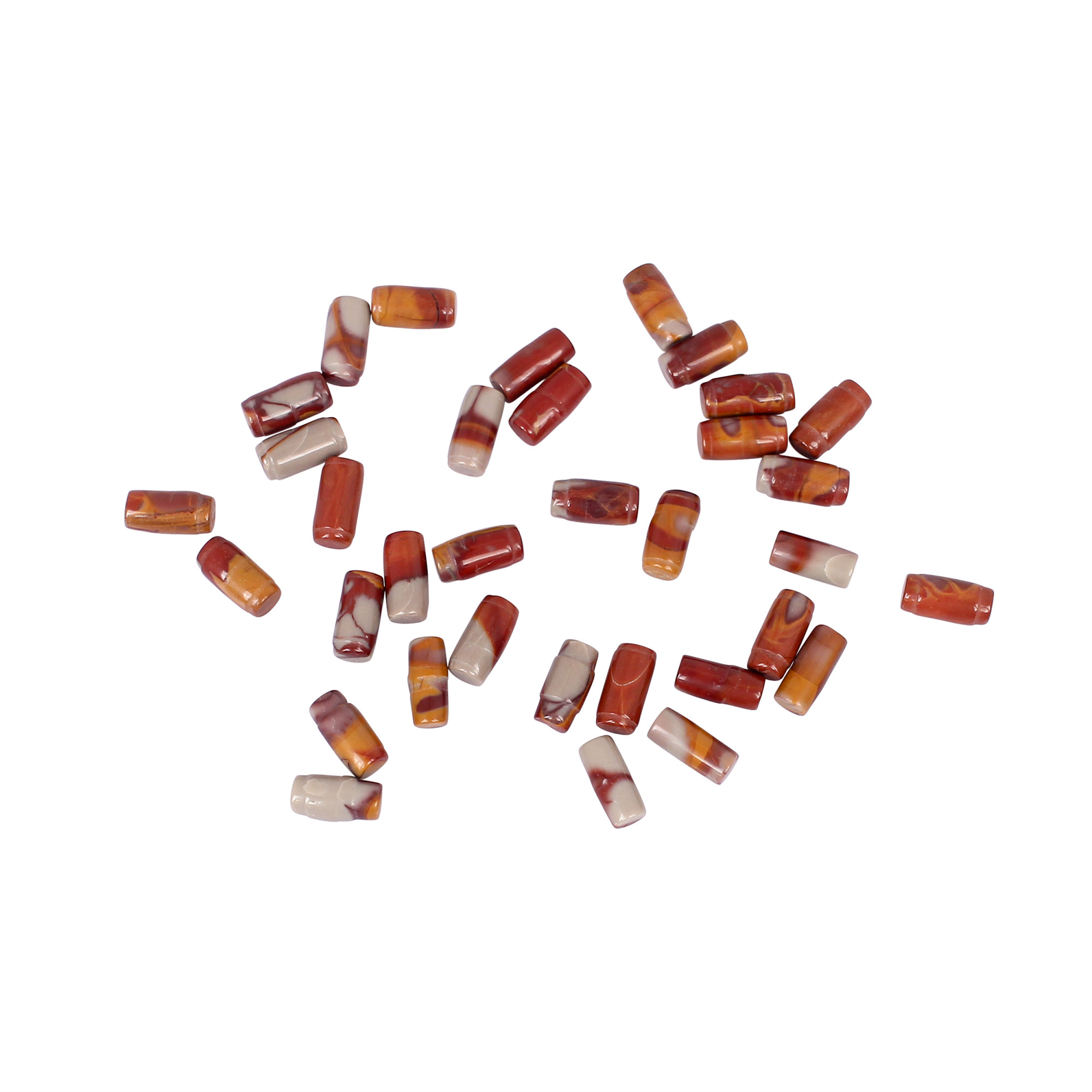 Natural Imperial Jasper Gemstone 145 Carat 8x4 mm Smooth Bullet Shape for Jewelry Making