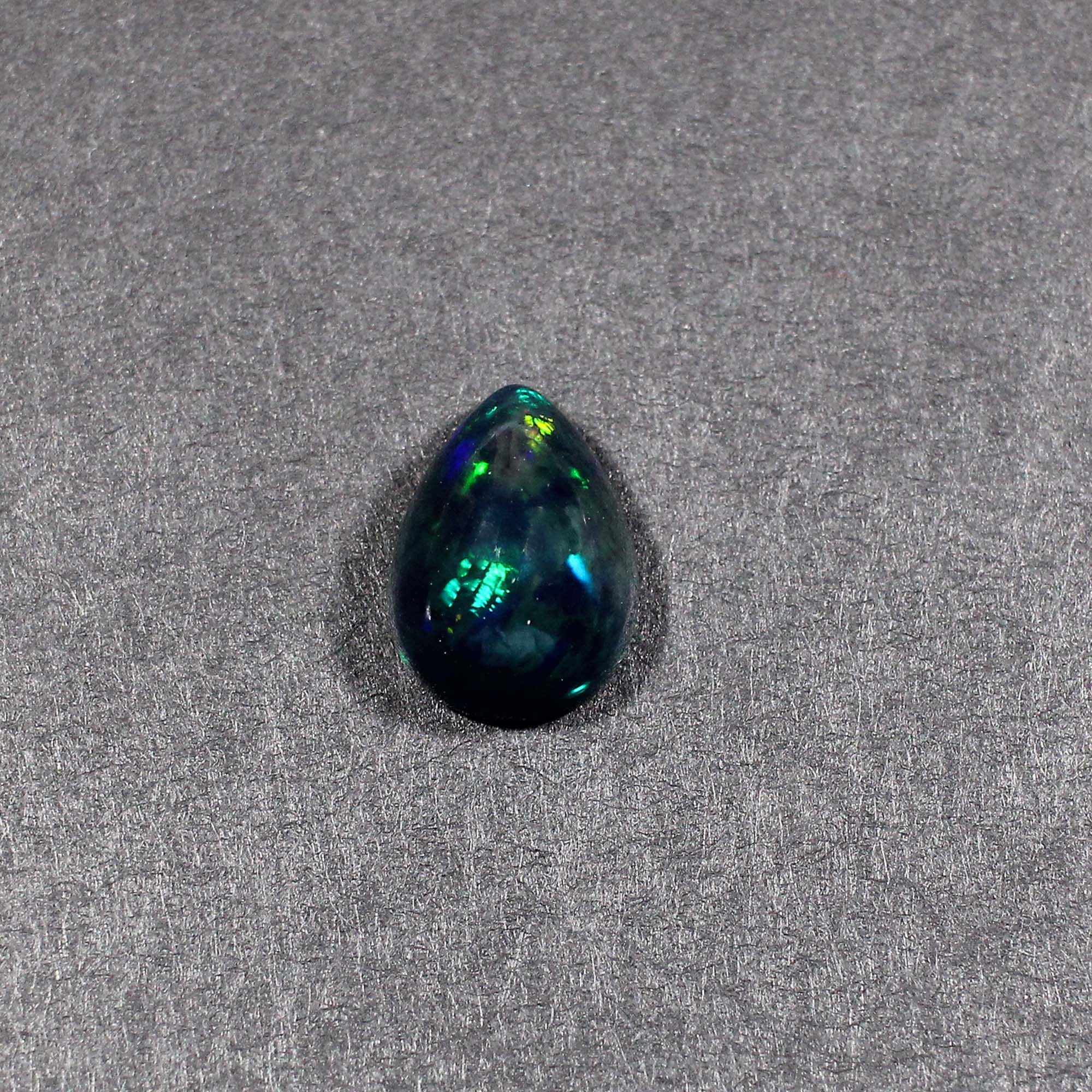 Natural Black Opal 13X10 Pear Cabochon 350 Cts 1 Piece Gemstone For Making Jewelry