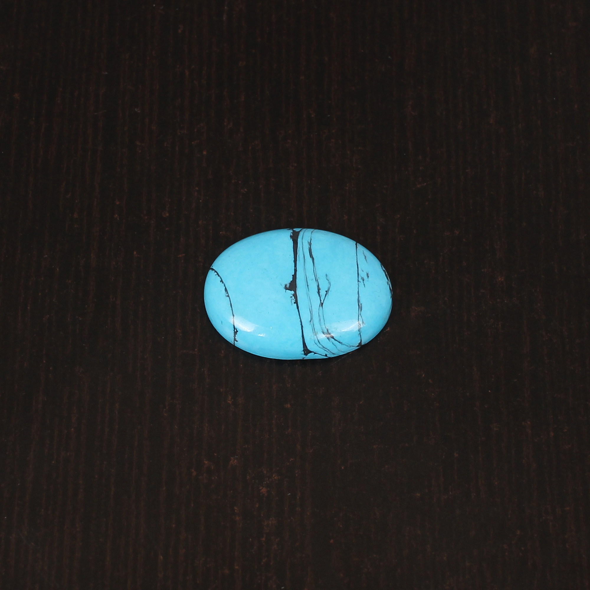 Blue Synthetic Turquoise Gemstone Cabochon Cut 105 Carat 22x16 mm Loose Stone for Jewelry Making