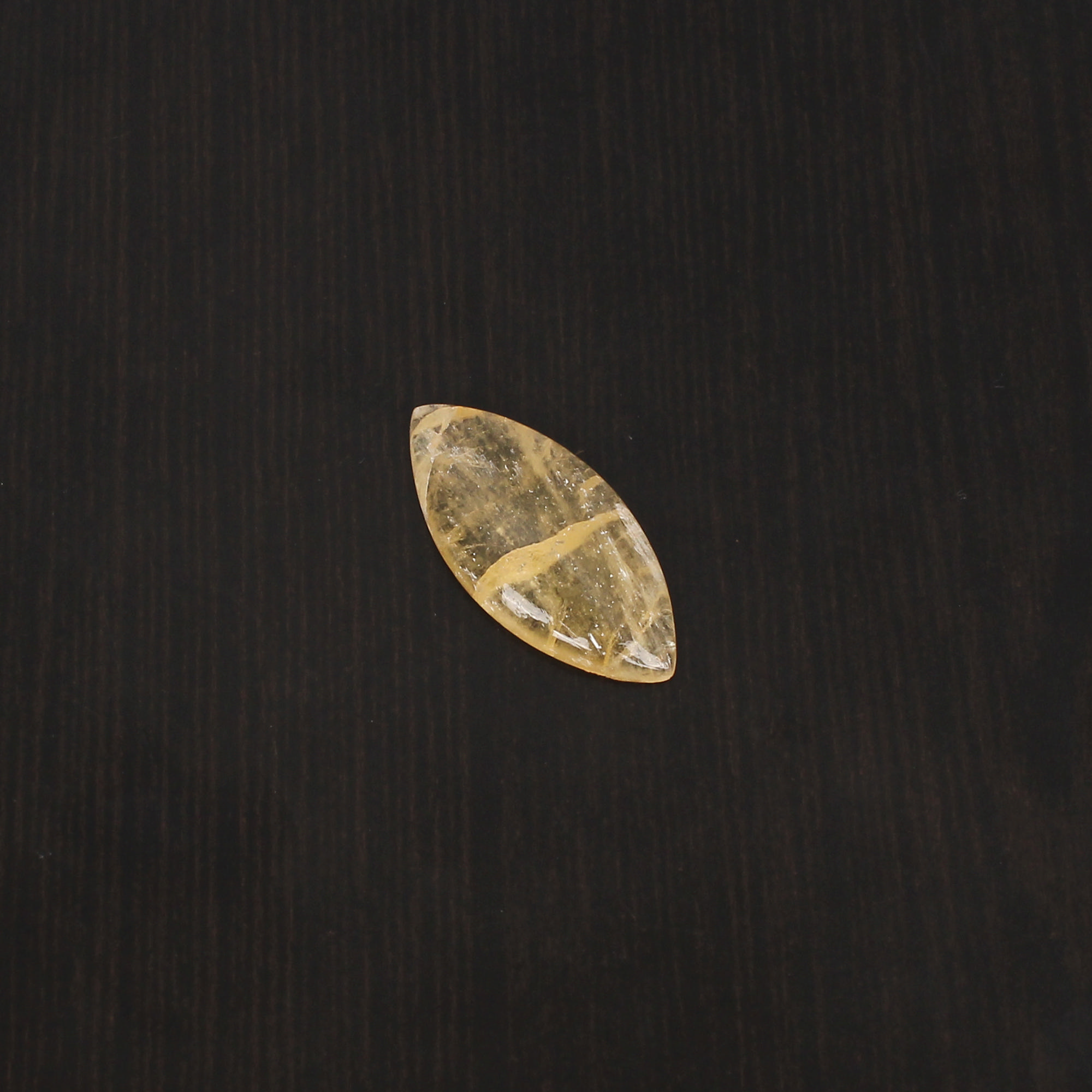 1pcs Yellow Aventurine 28x13mm Marquoise Cabochon 1195cts Loose Gemstone