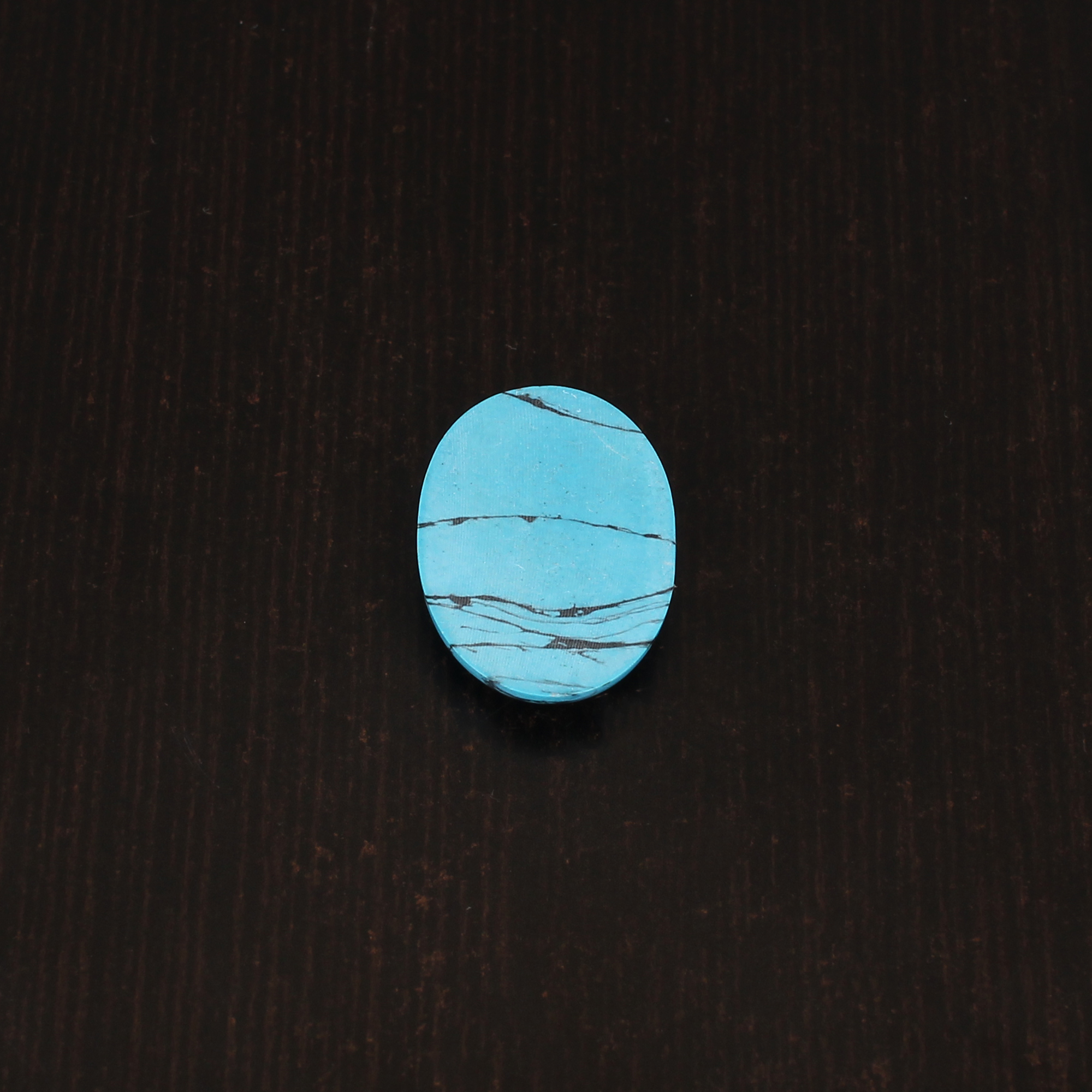 Blue Synthetic Turquoise Gemstone Cabochon Cut 105 Carat 22x16 mm Loose Stone for Jewelry Making
