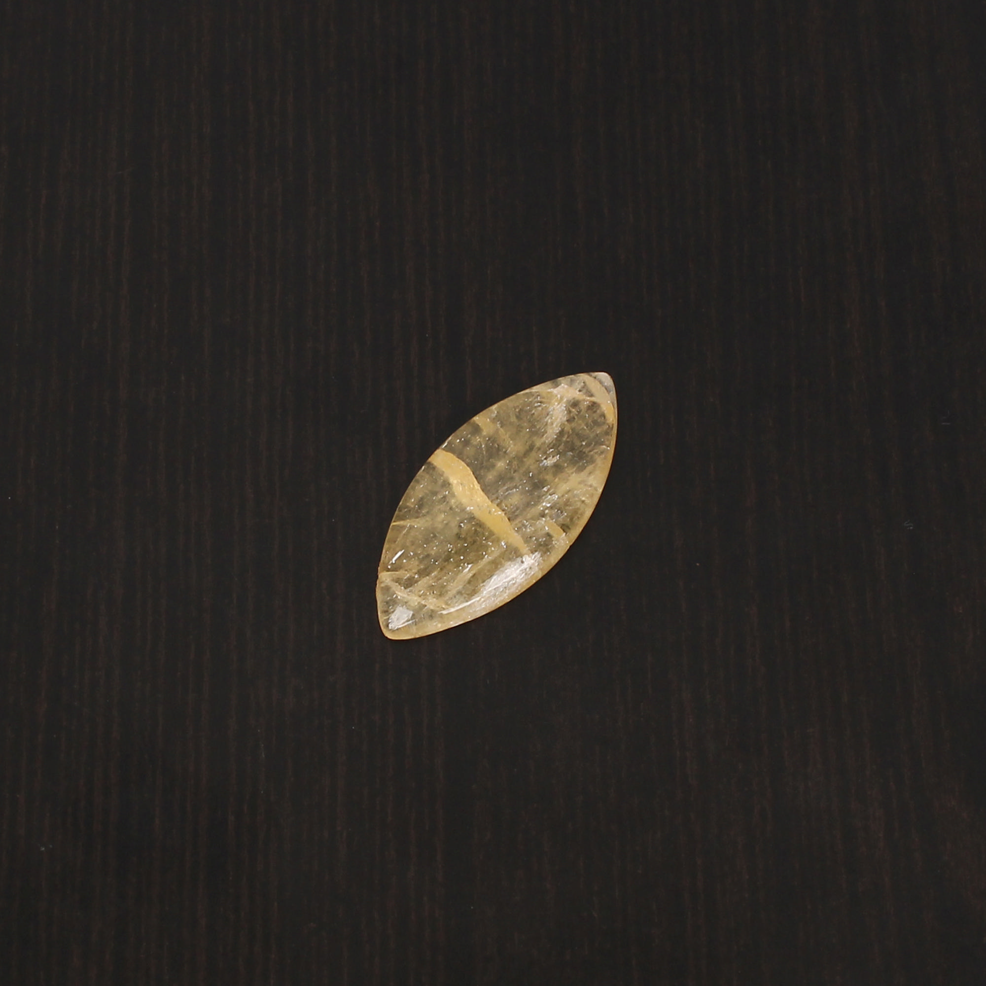 1pcs Yellow Aventurine 28x13mm Marquoise Cabochon 1195cts Loose Gemstone