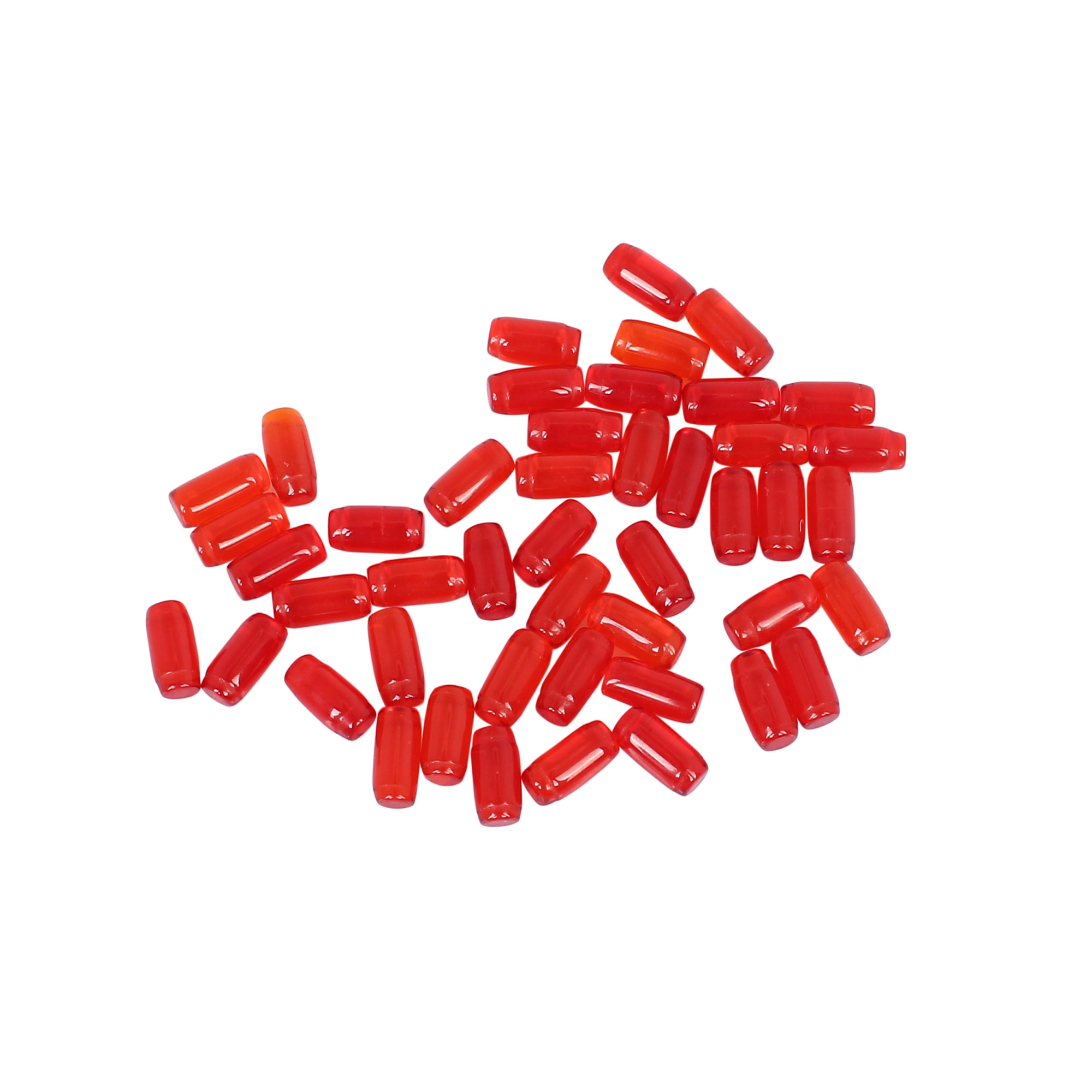 Red Hydro Bullet Shape Gemstone 125 Carat 8x4 mm for Jewelry Making
