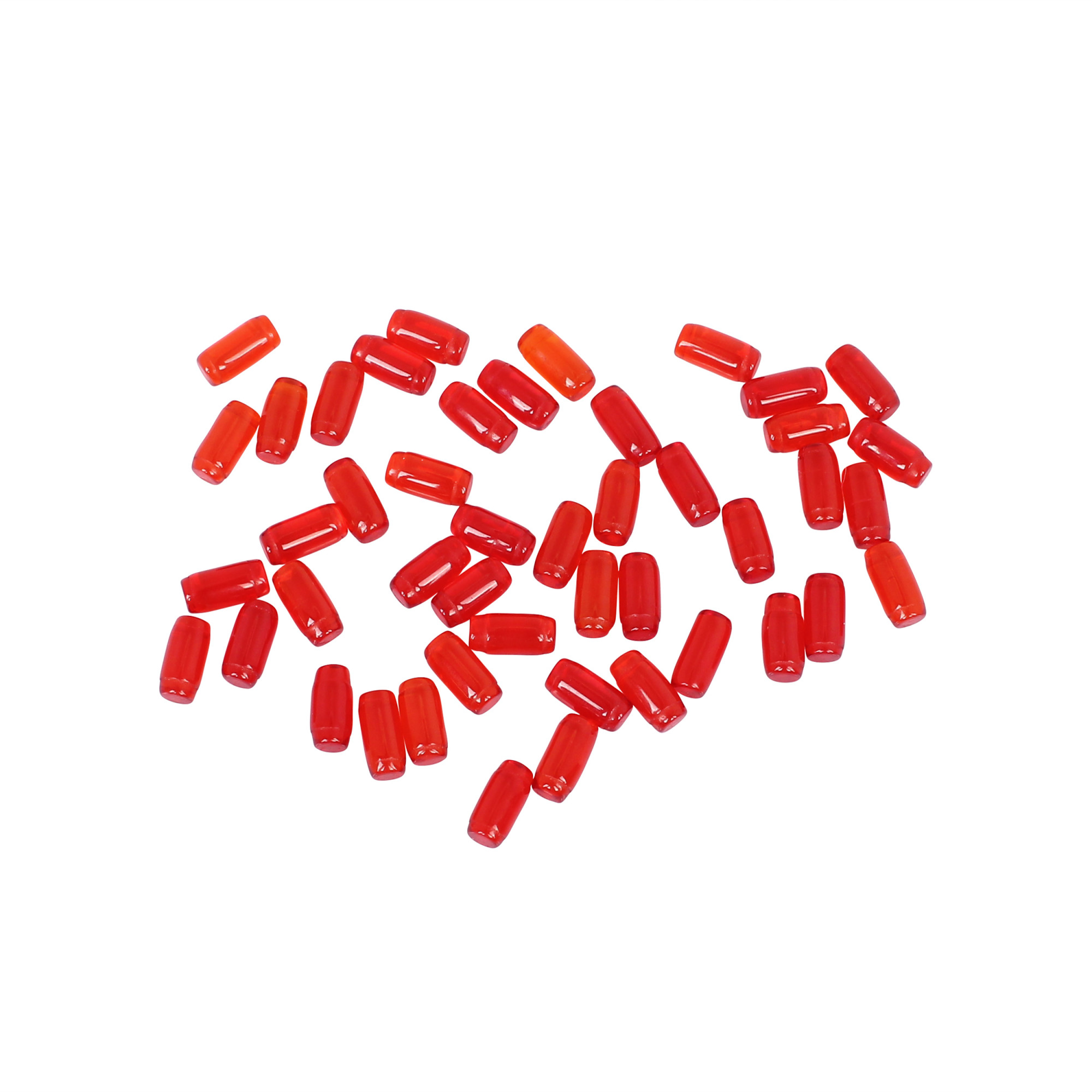 Red Hydro Bullet Shape Gemstone 125 Carat 8x4 mm for Jewelry Making