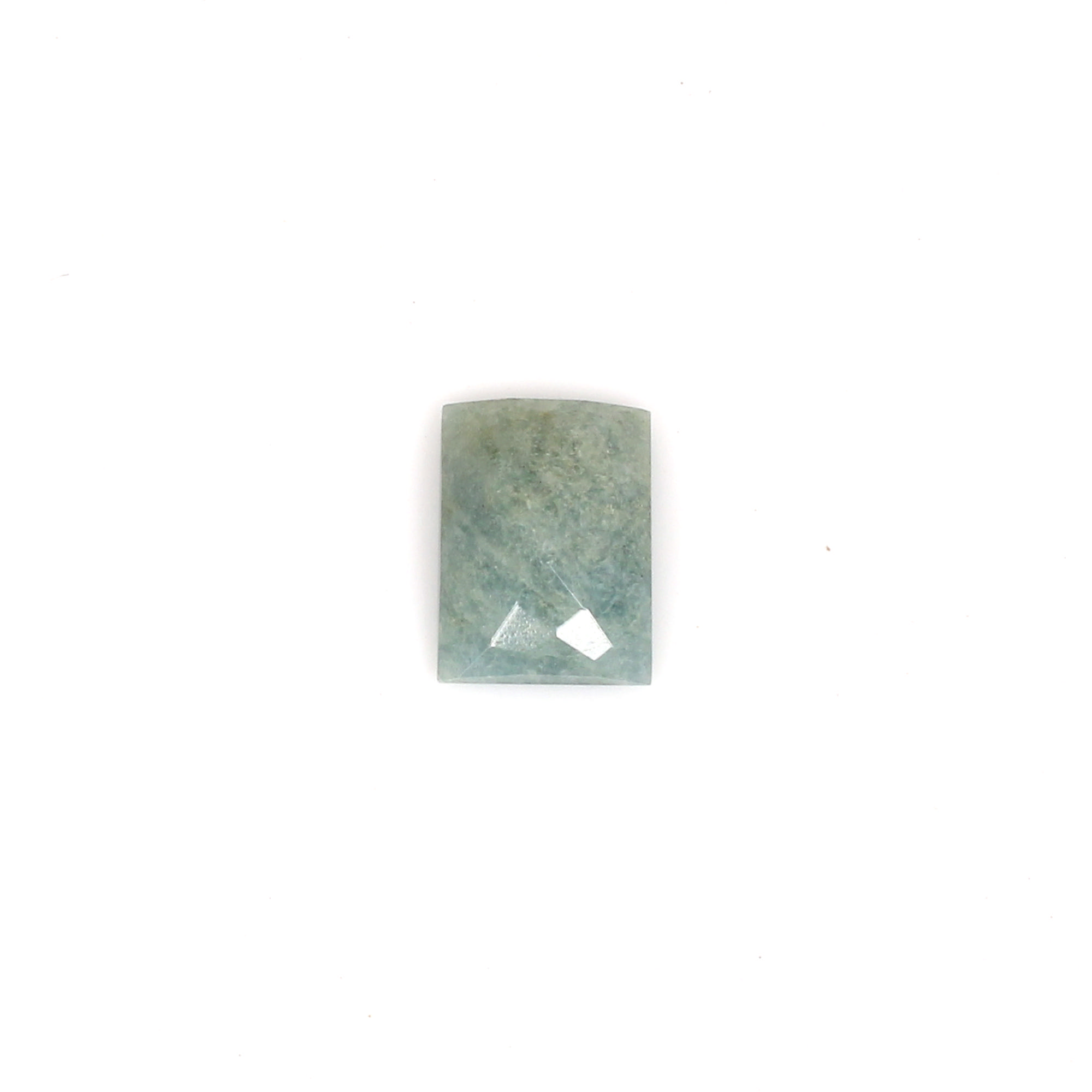 1pcs Milky Aqamarine 18x13mm Rectangle Checker Cut 1405cts Loose Gemstone