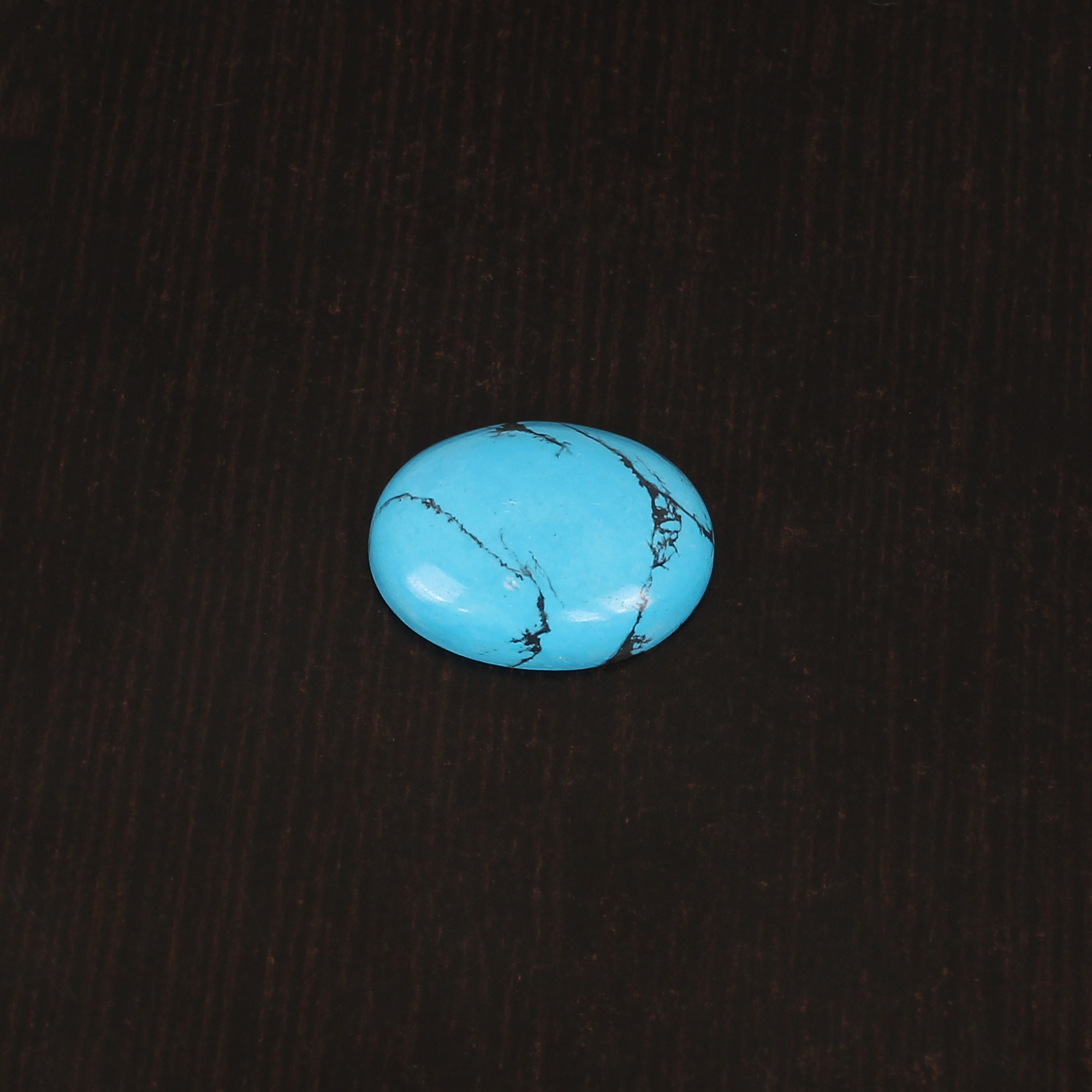 Blue Synthetic Turquoise Gemstone Cabochon Cut 105 Carat 21x16 mm Loose Stone for Jewelry Making