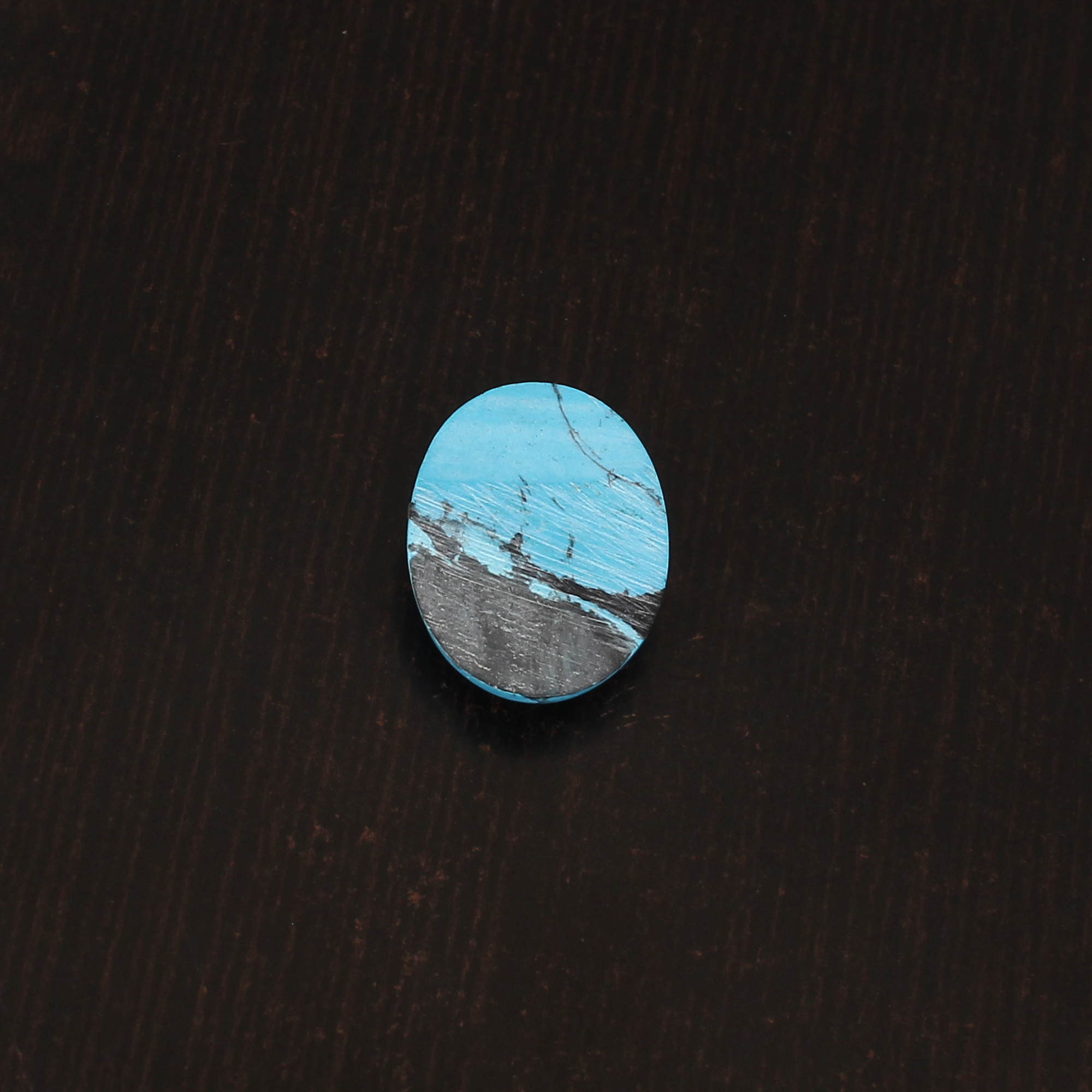 Blue Synthetic Turquoise Gemstone Cabochon Cut 105 Carat 21x16 mm Loose Stone for Jewelry Making