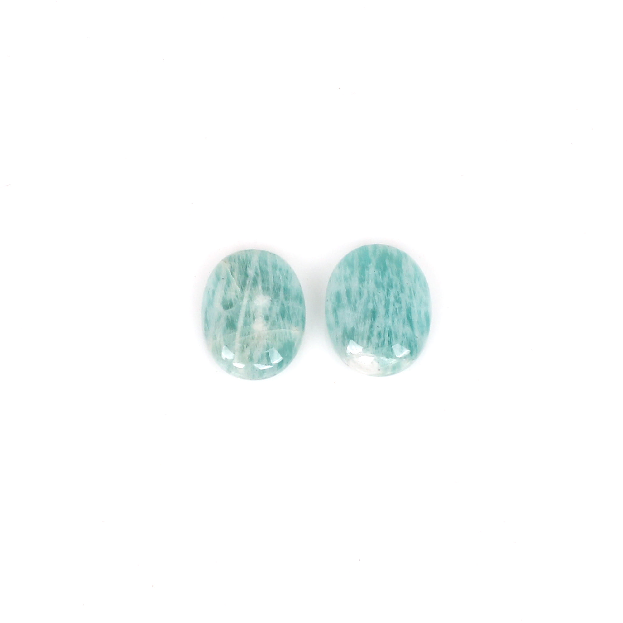 1pcs Natural Amazonite 16x12mm Oval Cabochon 865cts Loose Gemstone