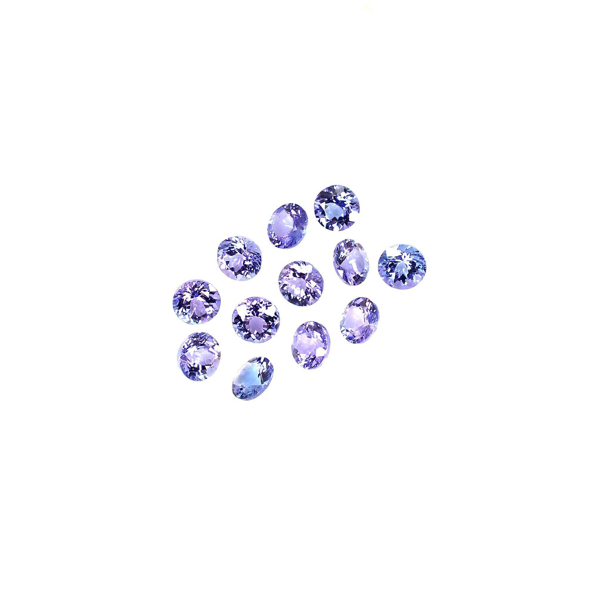 Natural Tanzanite Round Cut 550 Cts 6pcs Lots