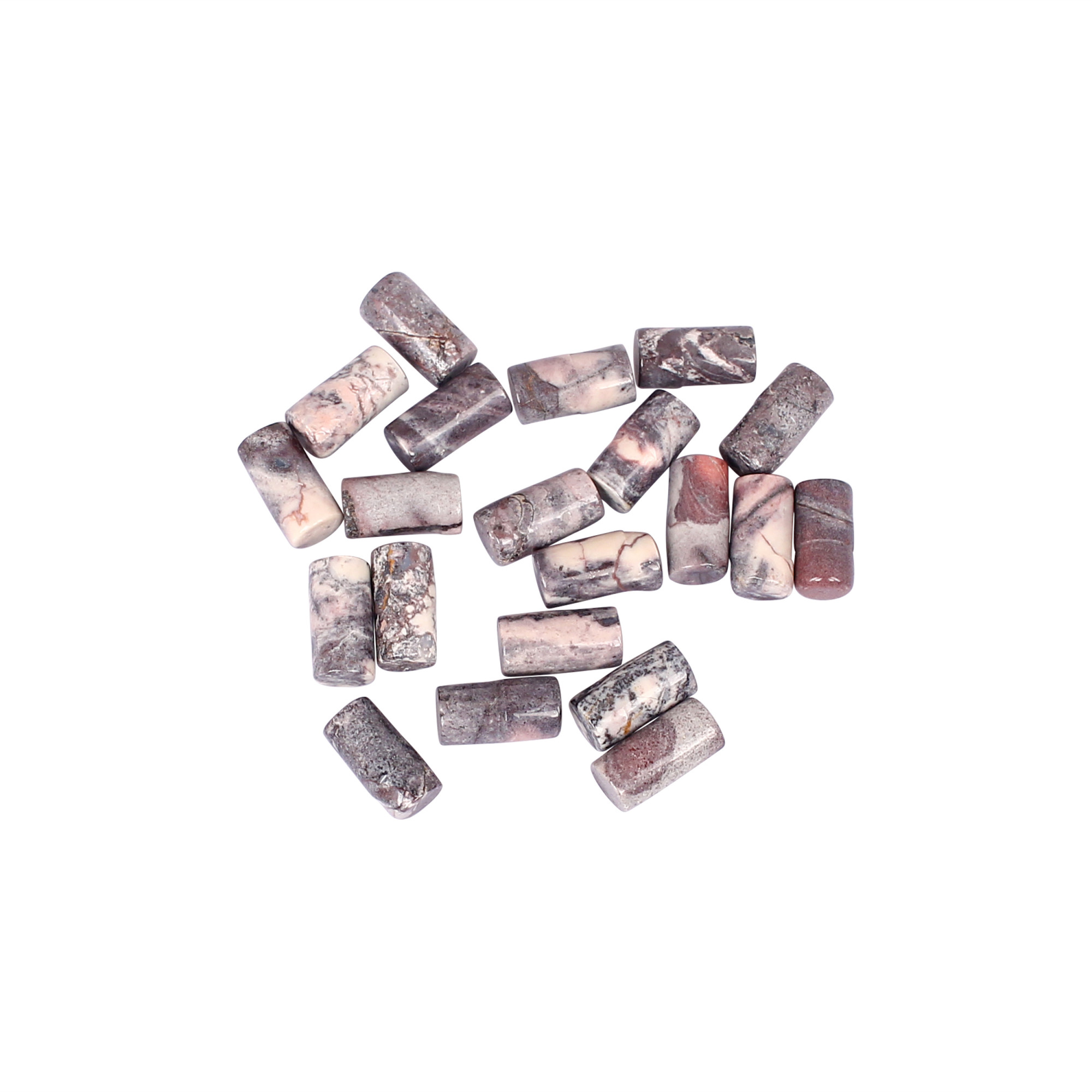 Natural Picasso Jasper Gemstone 160 Carat 8x4 mm Smooth Bullet Shape for Jewelry Making