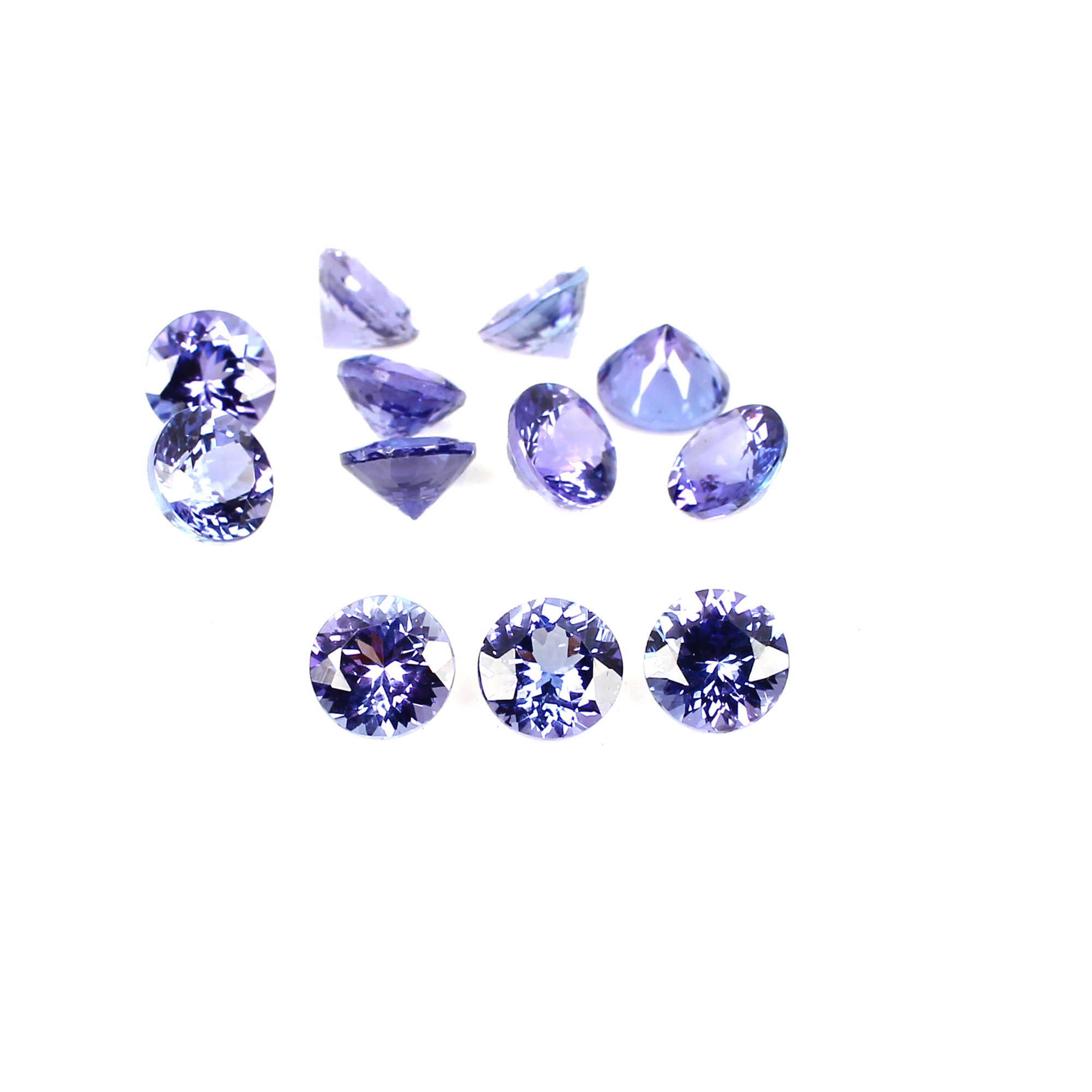 Natural Tanzanite Round Cut 550 Cts 6pcs Lots
