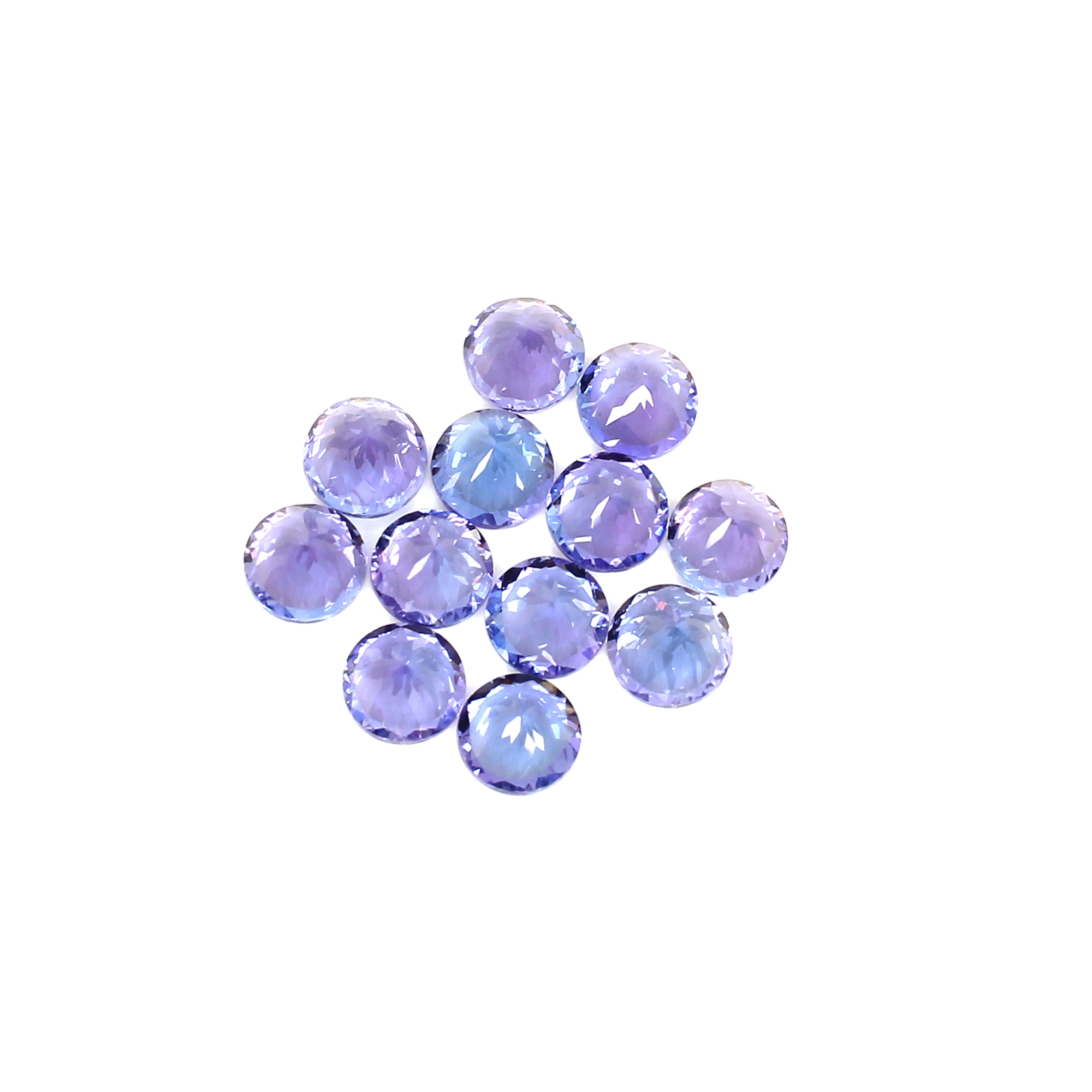 Natural Tanzanite Round Cut 550 Cts 6pcs Lots