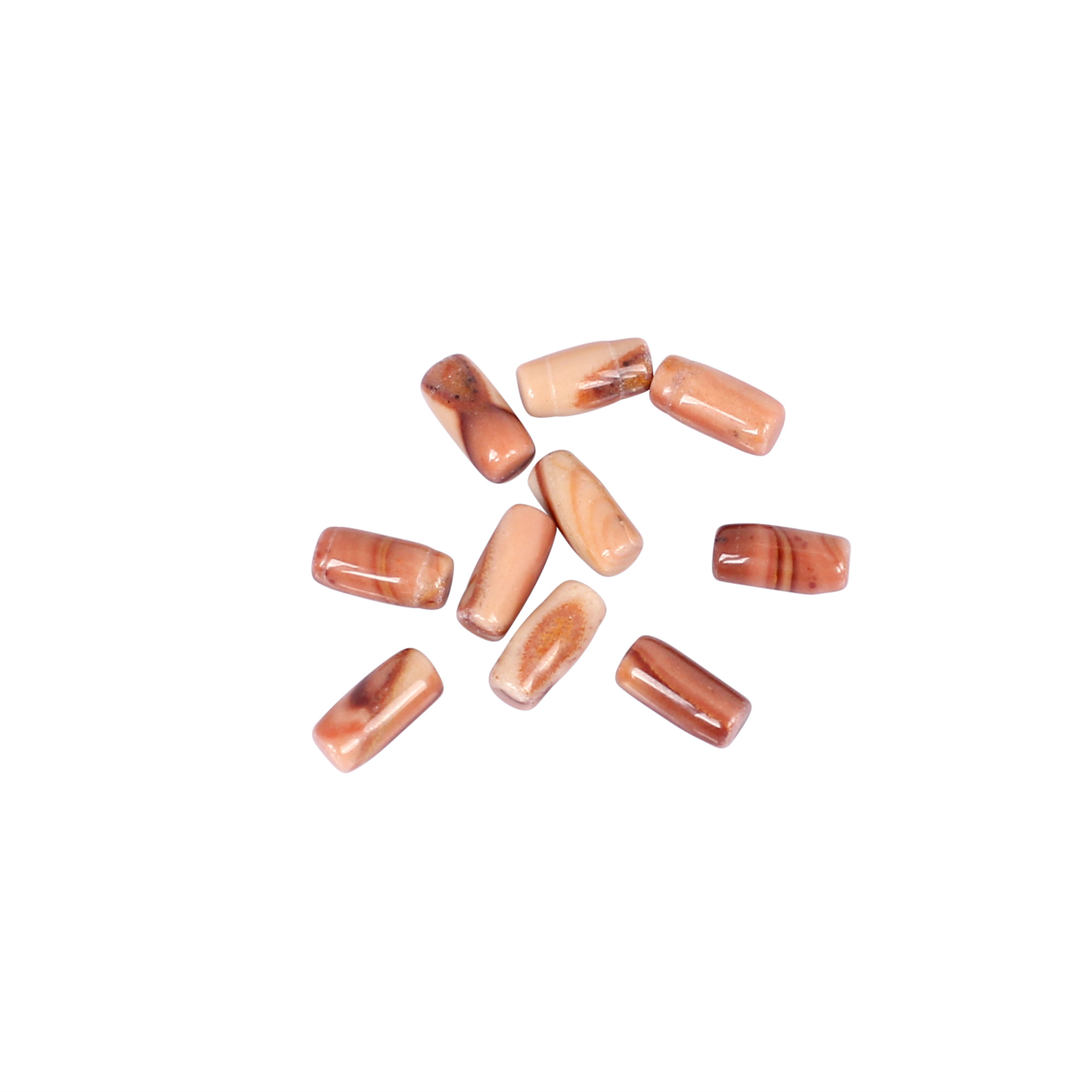 Natural Hickoryite Jasper Gemstone 1215 Carat 8x4 mm Bullet Shape for Jewelry Making