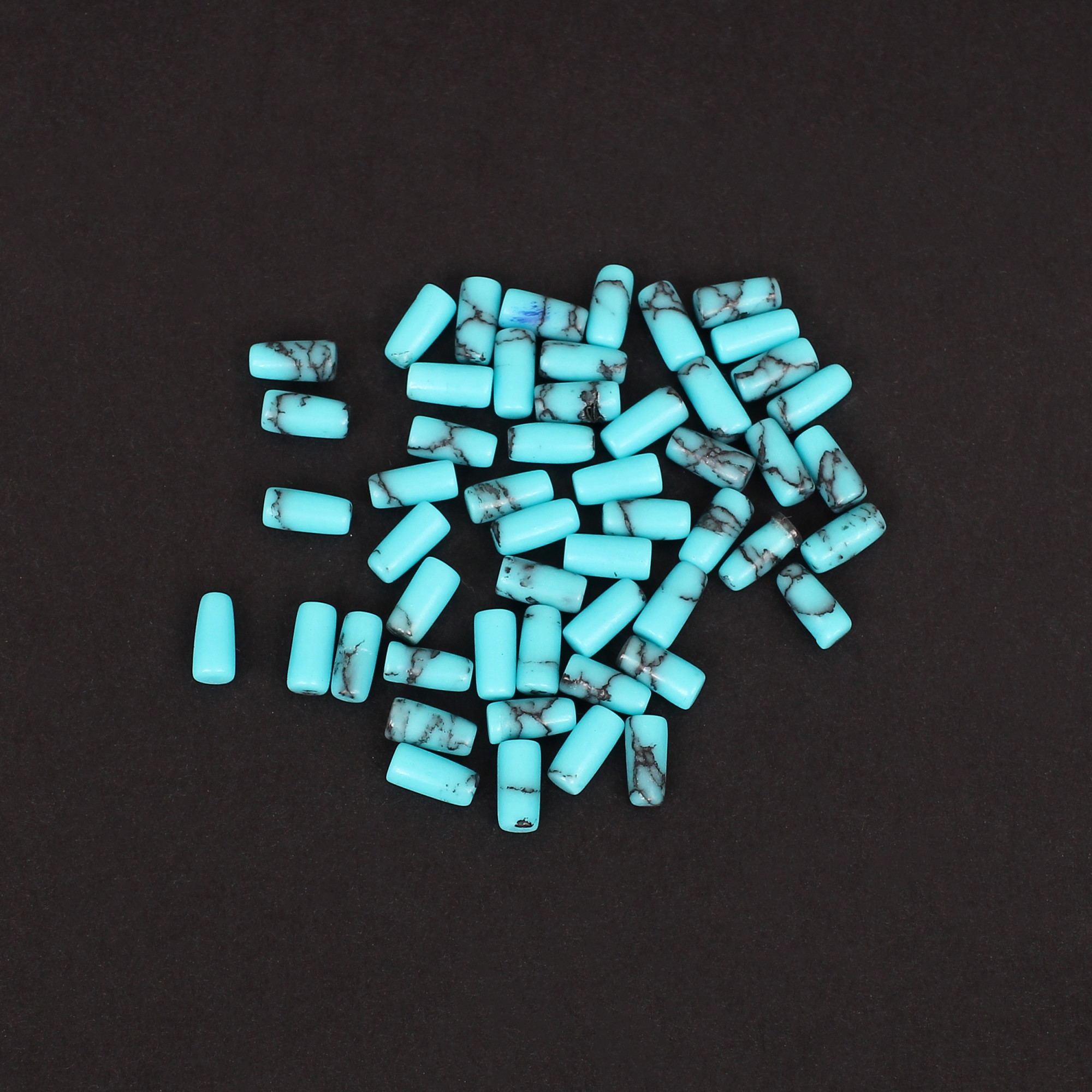 Synthetic Turquoise Gemstone 90 Carat 8x4 mm Smooth Bullet Shape for Jewelry Making