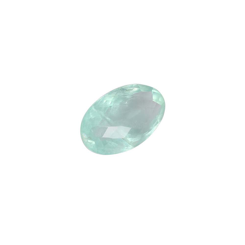 Image of Natural Afghani Fluorite Gemstone Checkerboard Cut 48.6 Carat 37X22 mm Loose Stone for Jewelry Making