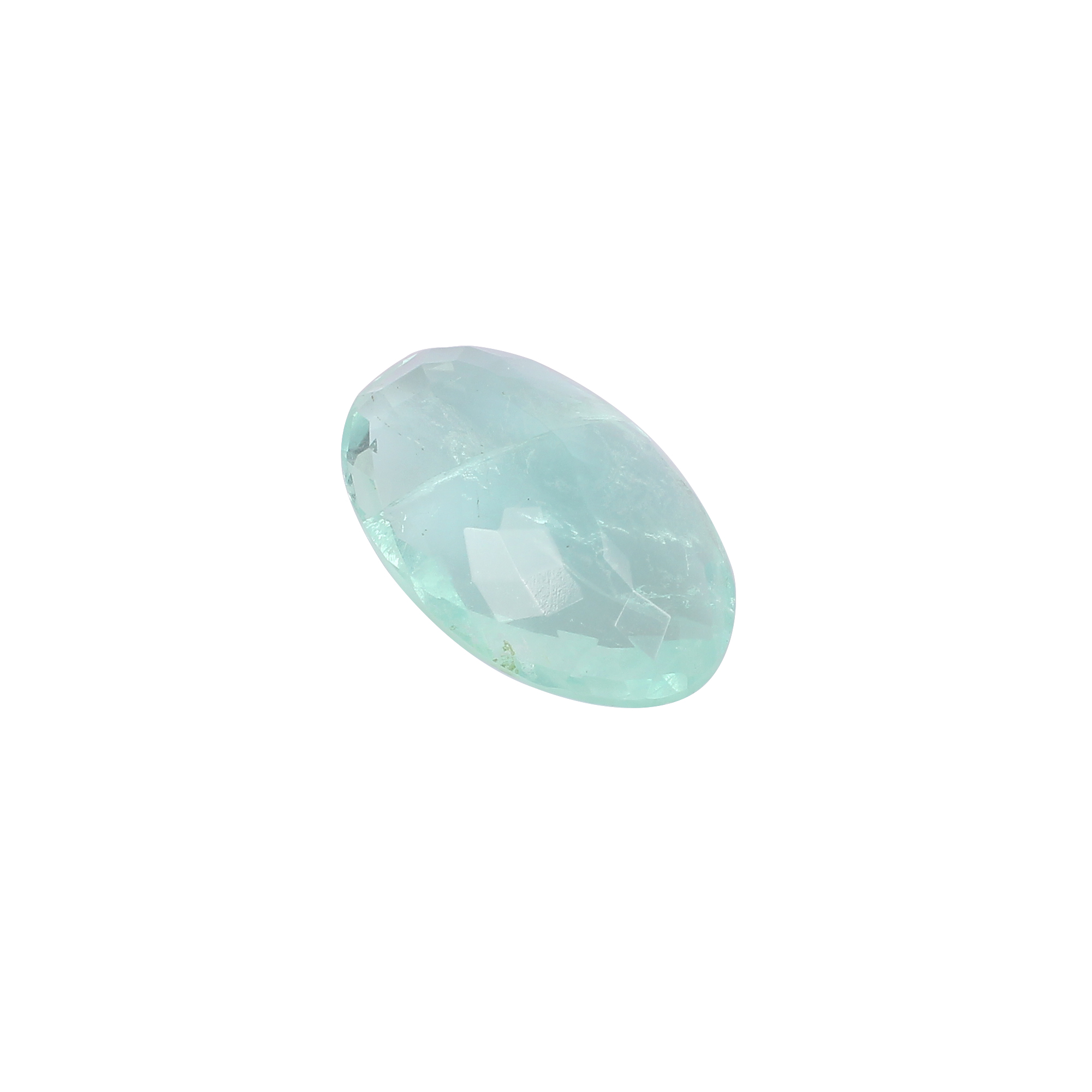 Natural Afghani Fluorite Gemstone Checkerboard Cut 486 Carat 37X22 mm Loose Stone for Jewelry Making