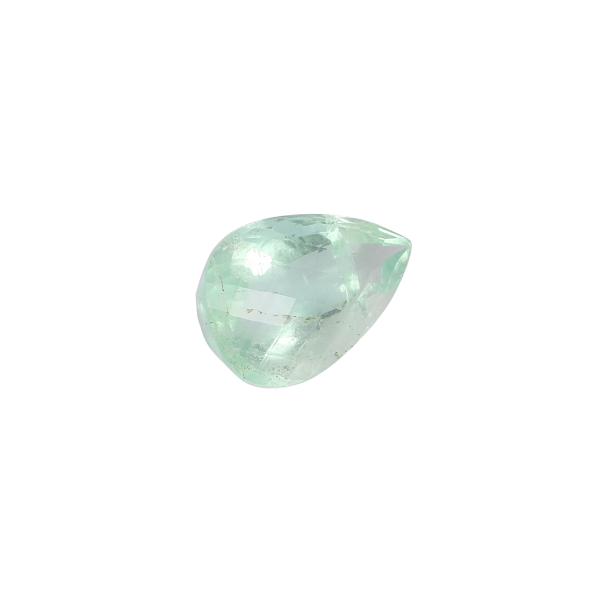 Natural Afghani Fluorite Gemstone Checkerboard Cut 731 Carat 34x22 mm Loose Stone for Jewelry Making