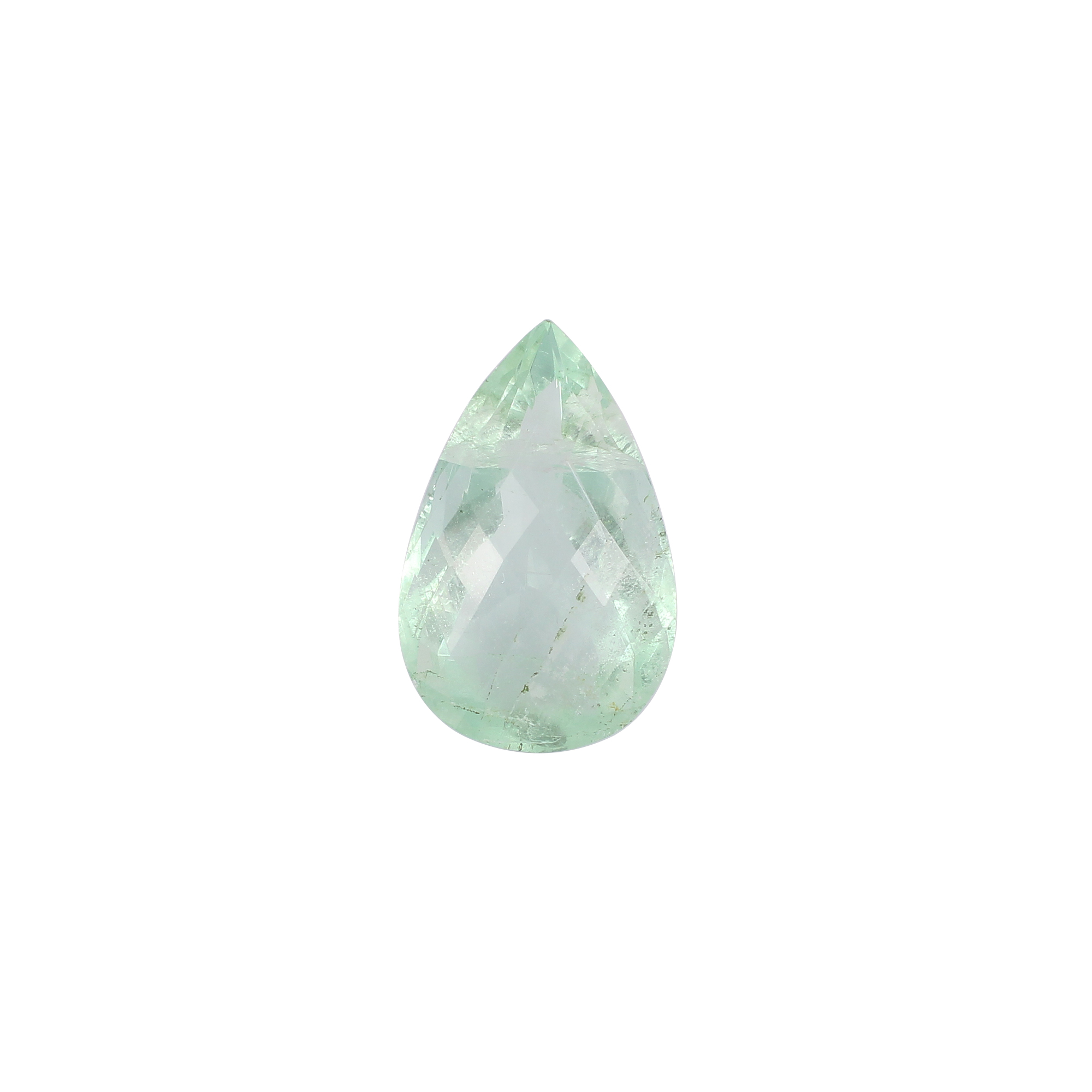 Natural Afghani Fluorite Gemstone Checkerboard Cut 731 Carat 34x22 mm Loose Stone for Jewelry Making